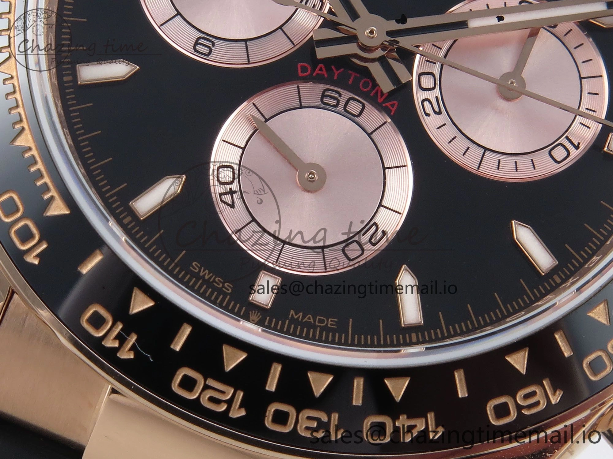 Daytona 126515 QF 1:1 Best Edition RG Black Dial on Oysterflex Strap QF4131 V10