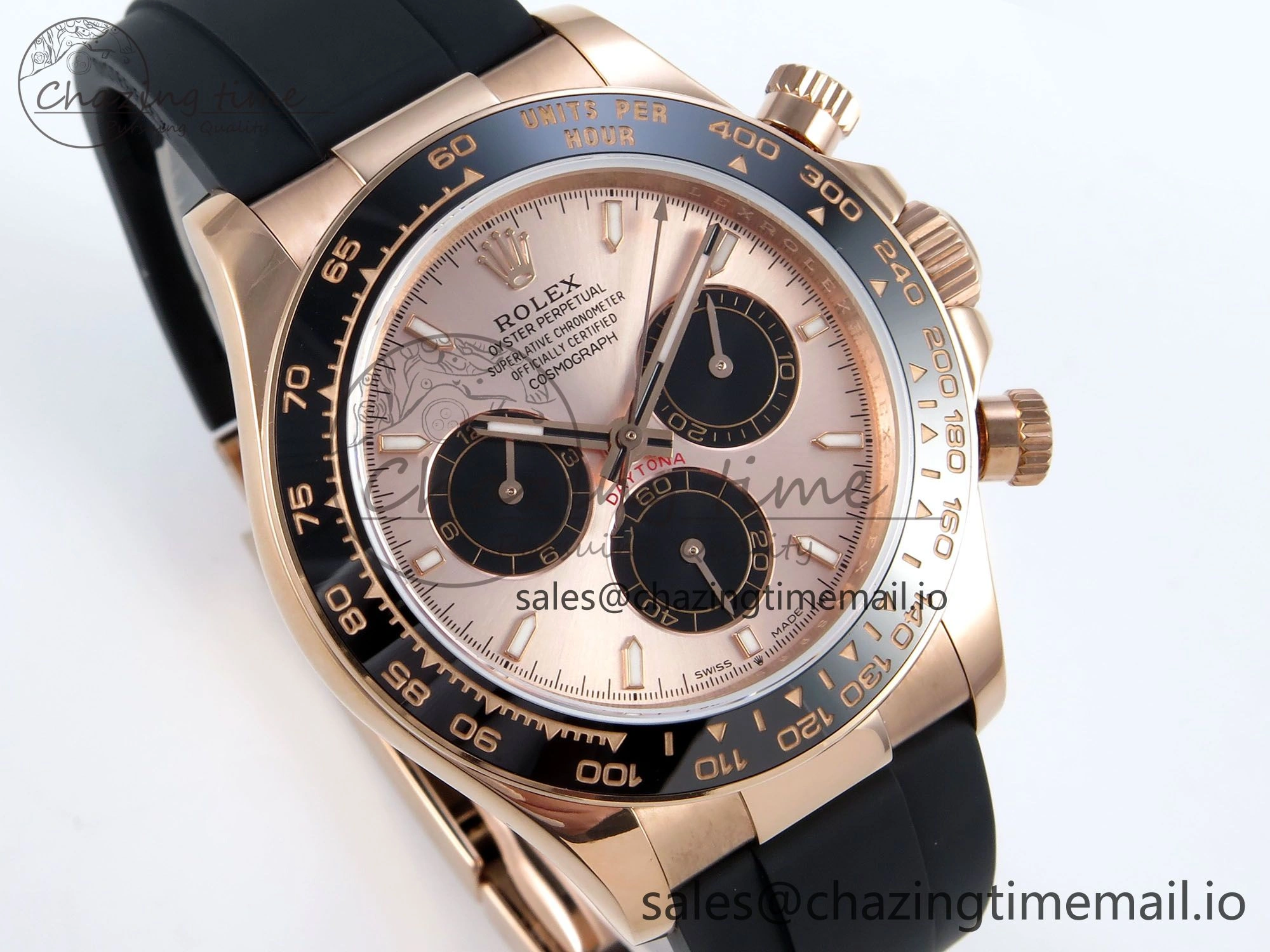Daytona 126515 QF 1:1 Best Edition RG Black Dial on Oysterflex Strap SH4131 V5