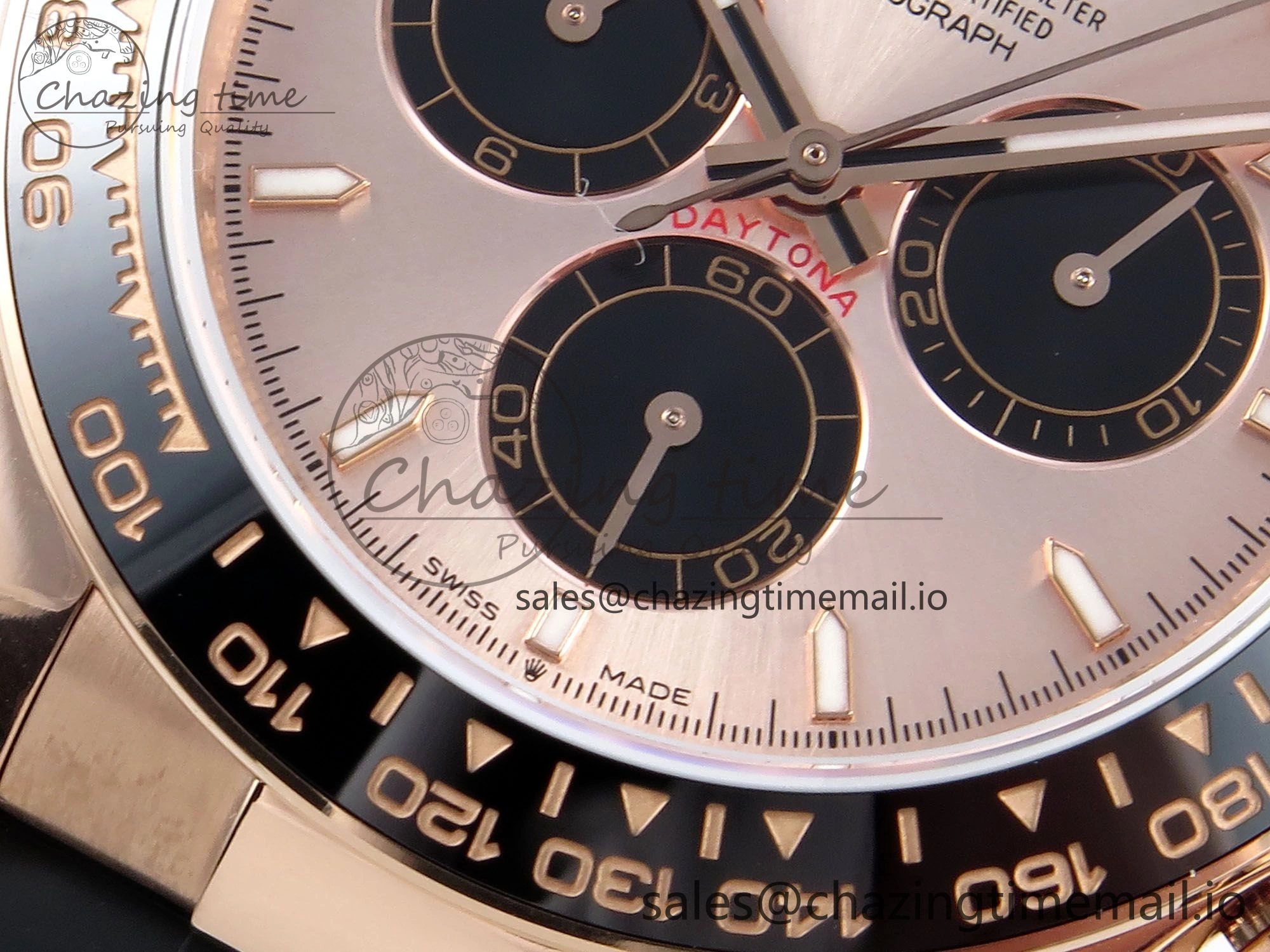 Daytona 126515 QF 1:1 Best Edition RG Black Dial on Oysterflex Strap SH4131 V5