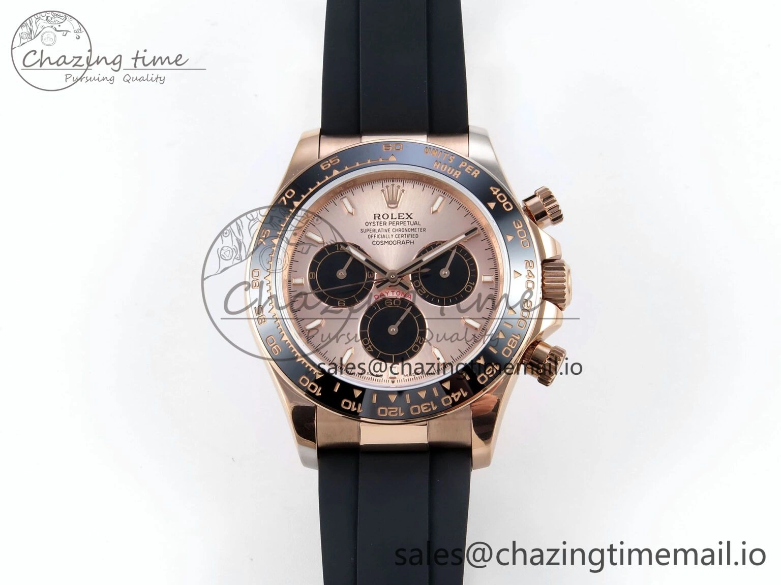 Daytona 126515 QF 1:1 Best Edition RG Black Dial on Oysterflex Strap SH4131 V5