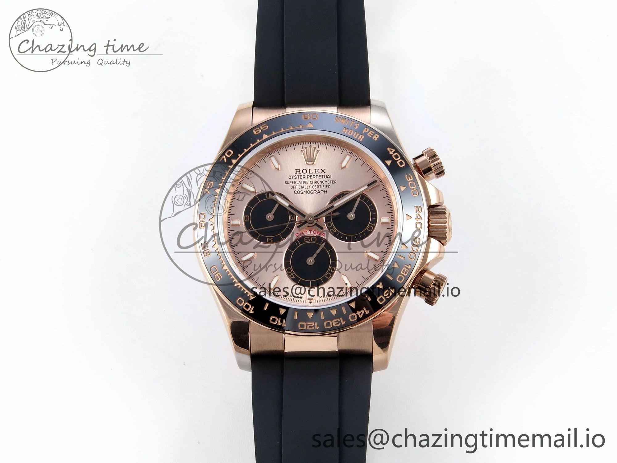 Daytona 126515 QF 1:1 Best Edition RG Black Dial on Oysterflex Strap SH4131 V5