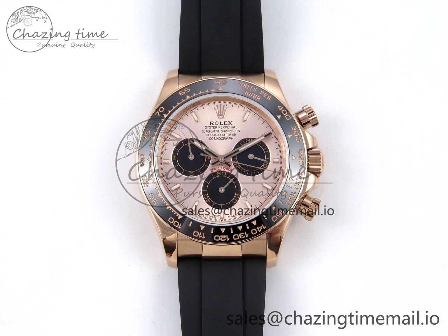 Daytona 126515 QF 1:1 Best Edition RG Black Dial on Oysterflex Strap SH4131 V5