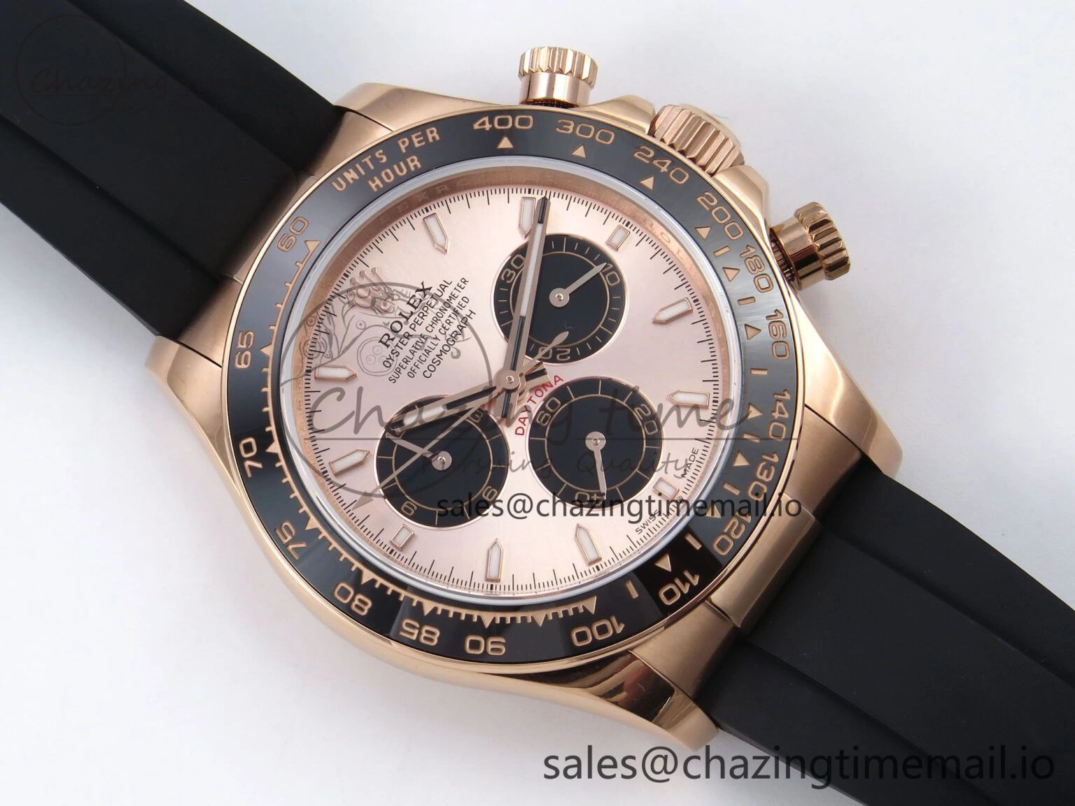 Daytona 126515 QF 1:1 Best Edition RG Black Dial on Oysterflex Strap SH4131 V5
