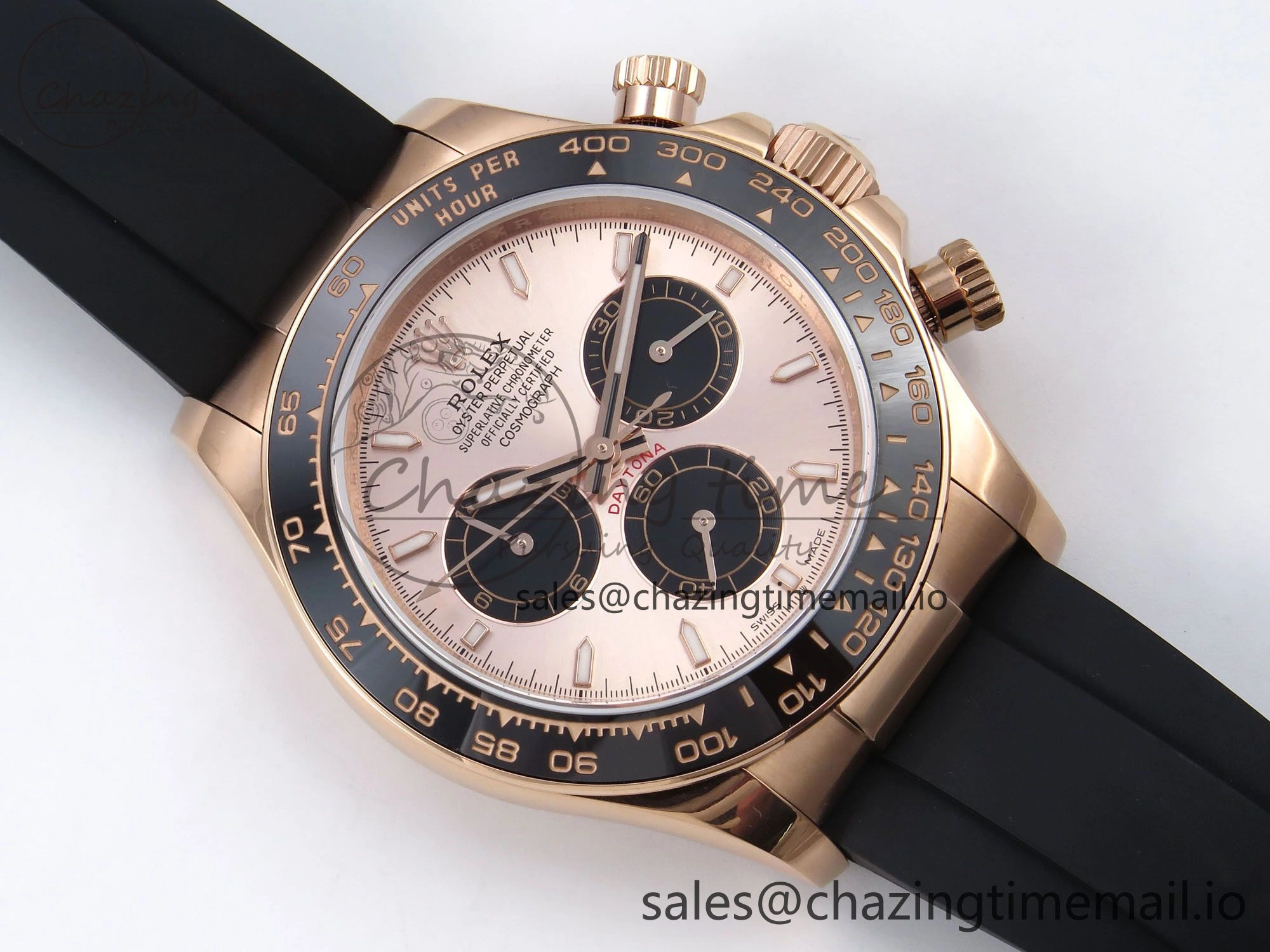 Daytona 126515 QF 1:1 Best Edition RG Black Dial on Oysterflex Strap SH4131 V5