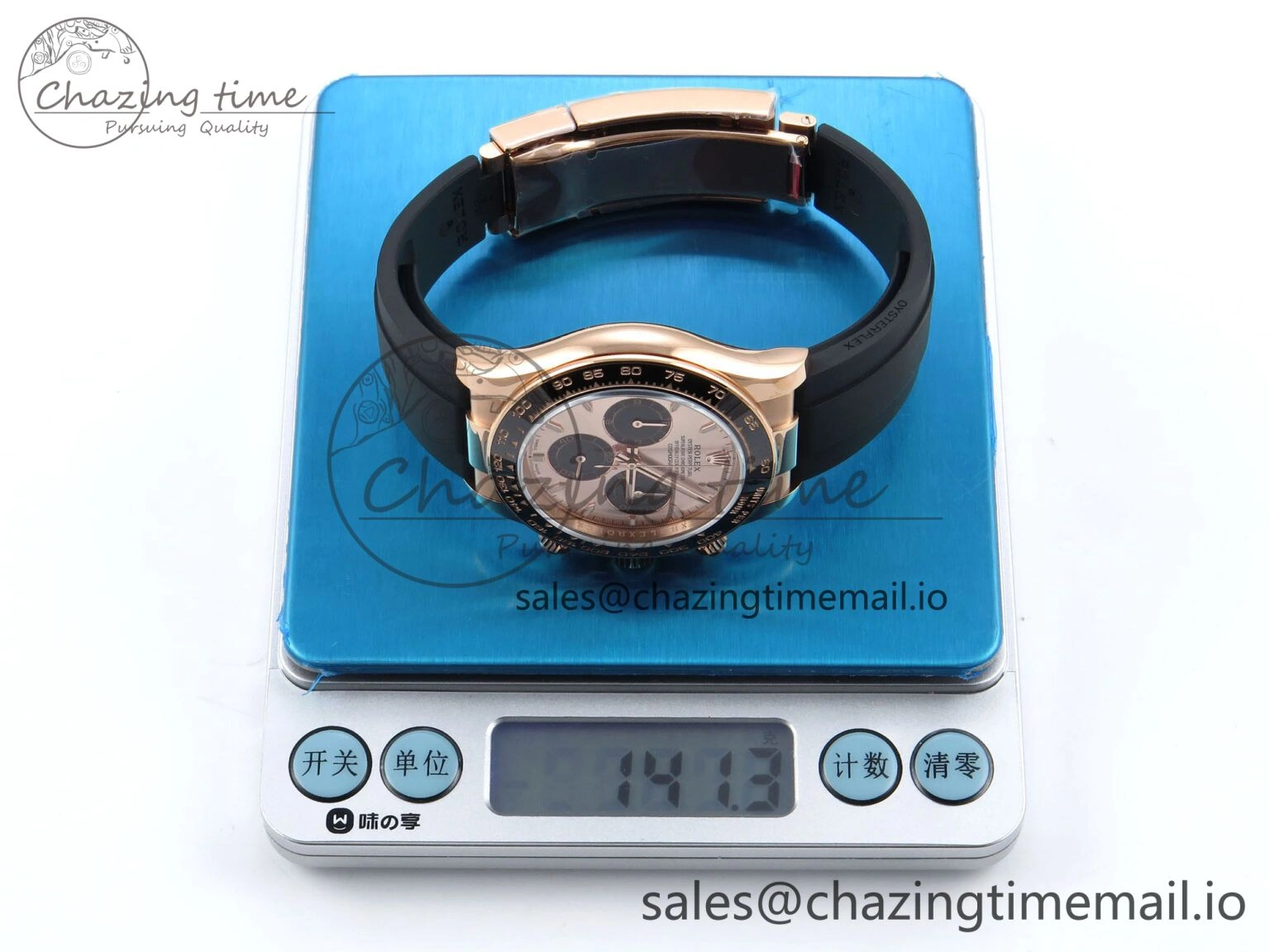 Daytona 126515 QF 1:1 Best Edition RG Black Dial on Oysterflex Strap SH4131 V6（Gain Weight）
