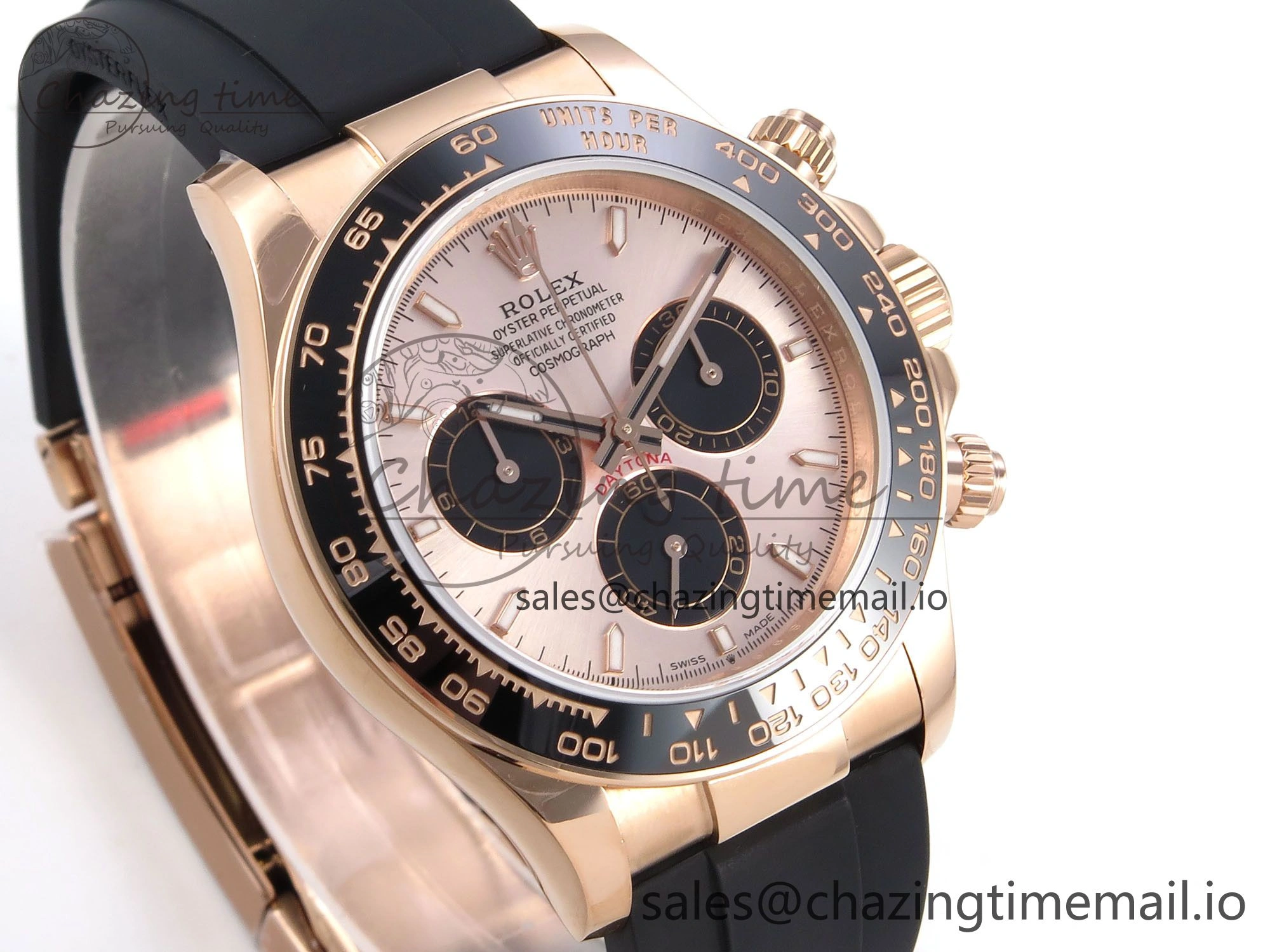 Daytona 126515 QF 1:1 Best Edition RG Black Dial on Oysterflex Strap SH4131 V6（Gain Weight）