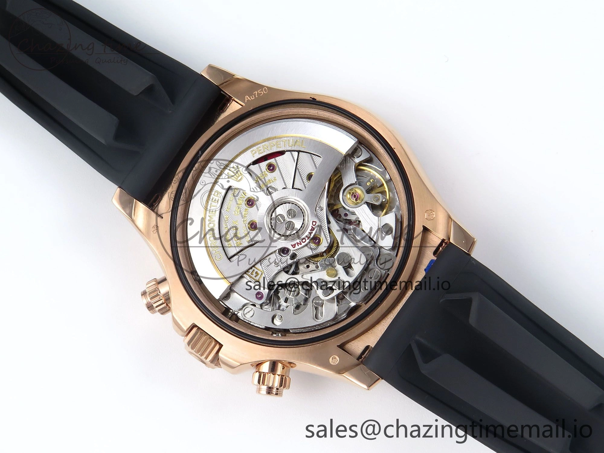 Daytona 126515 QF 1:1 Best Edition RG Black Diamonds Dial on Oysterflex Strap QF4131 V10