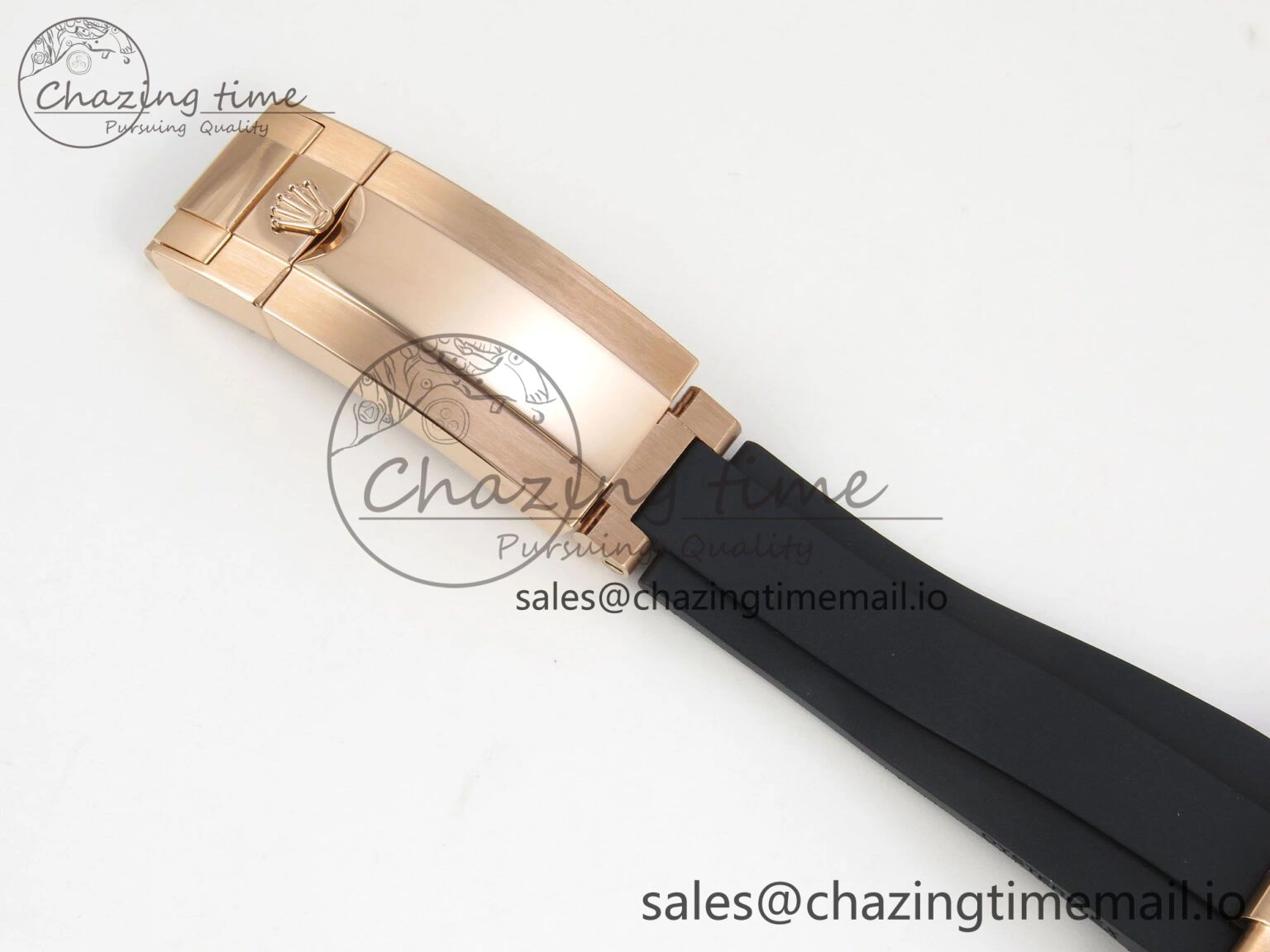 Daytona 126515 RG Clean 1:1 Best Edition Black Ceramic Bezel RG Stick Dial on Oysterflex Rubber Strap DD4131