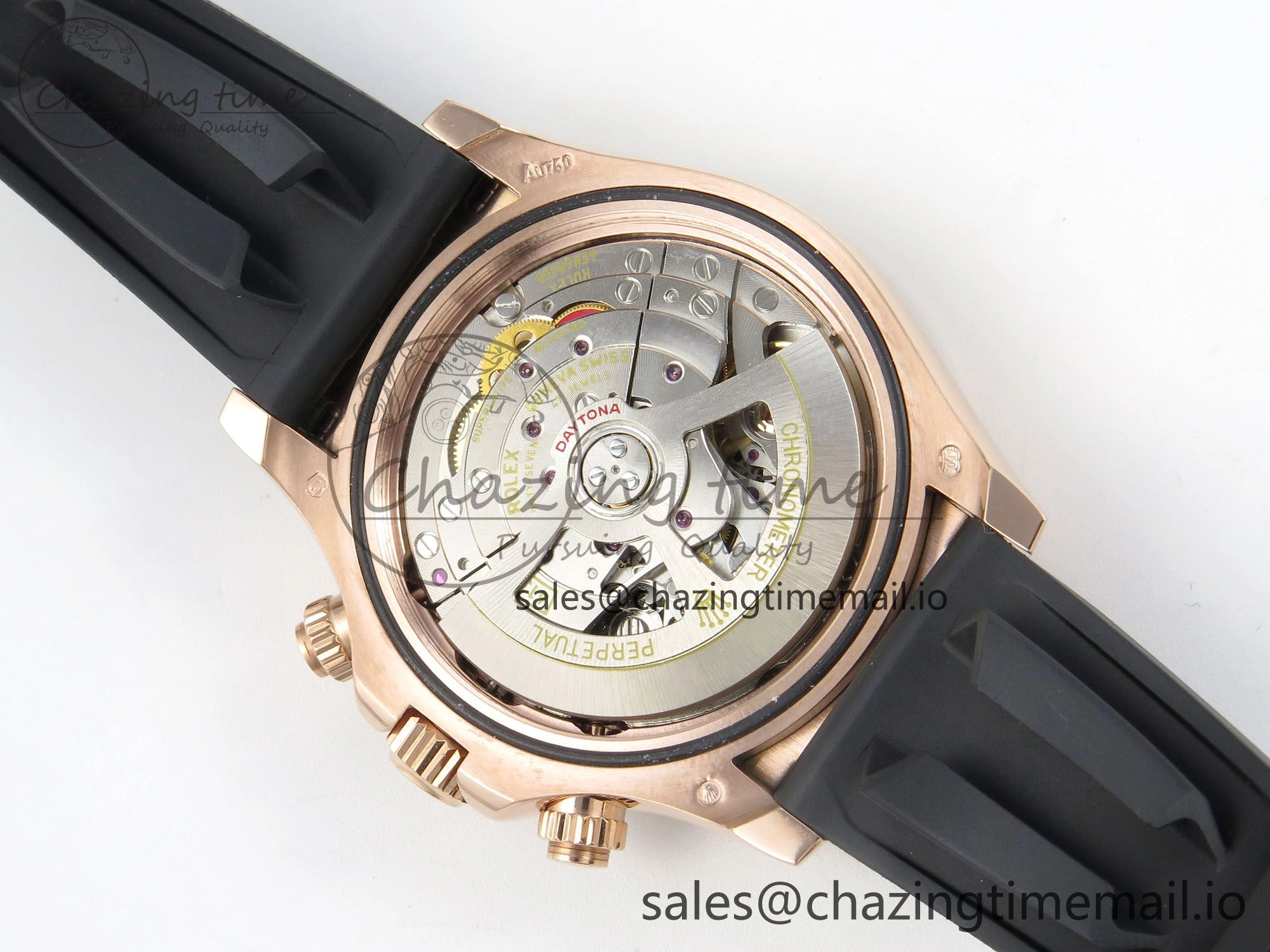 Daytona 126515 RG Clean 1:1 Best Edition Black RG Diamonds Dial on Oysterflex Strap DD4131