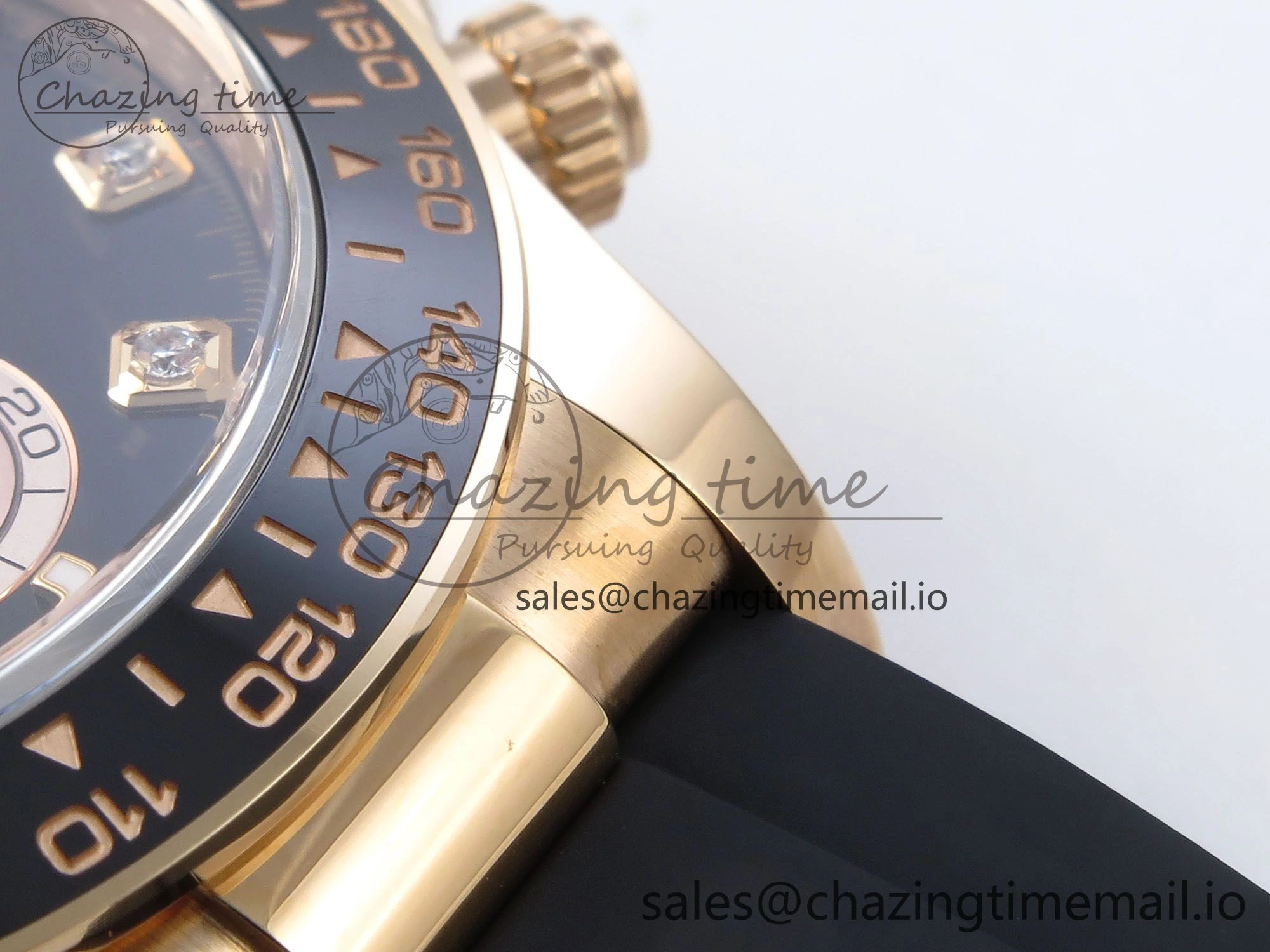 Daytona 126515 RG Clean 1:1 Best Edition Black RG Diamonds Dial on Oysterflex Strap DD4131