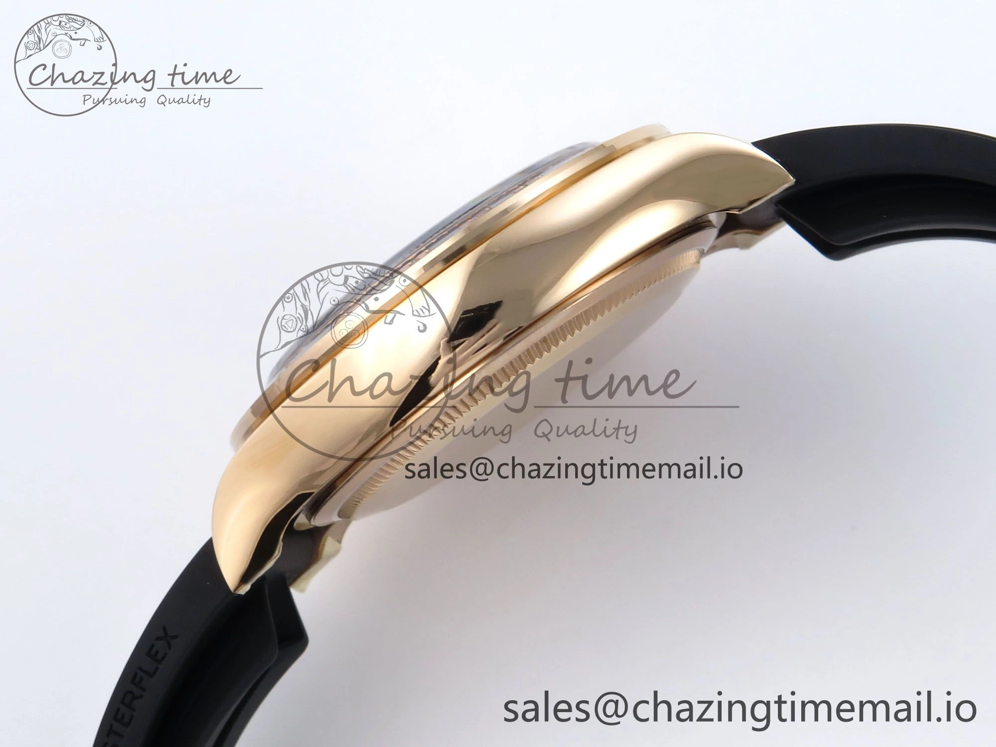 Daytona 126515 RG Clean 1:1 Best Edition Black RG Diamonds Dial on Oysterflex Strap DD4131