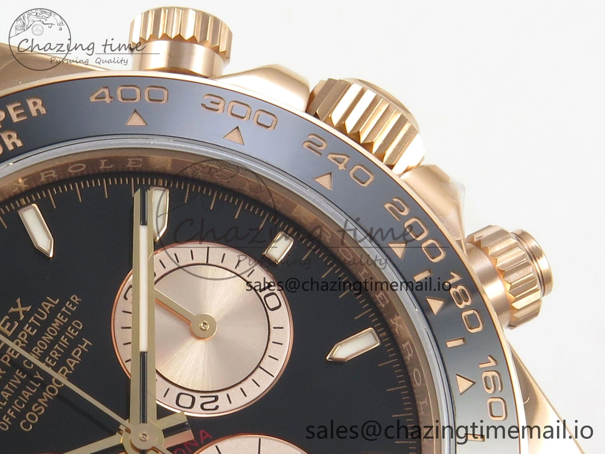 Daytona 126515 VSF 1:1 Best Edition Black RG Dial on Oysterflex Strap VS4131 V2 (Weighted)