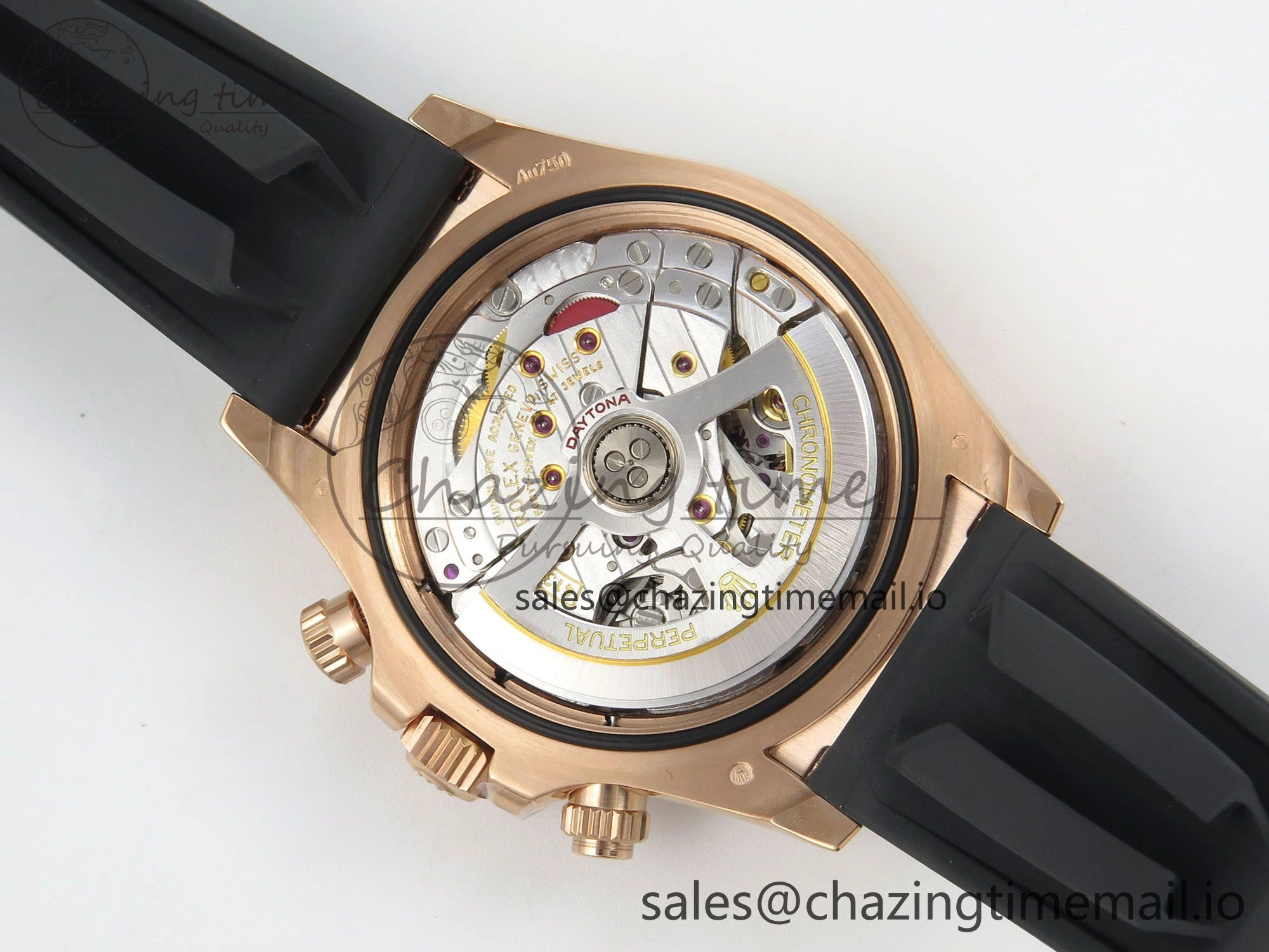 Daytona 126515 VSF 1:1 Best Edition Black RG Dial on Oysterflex Strap VS4131 V2 (Weighted)