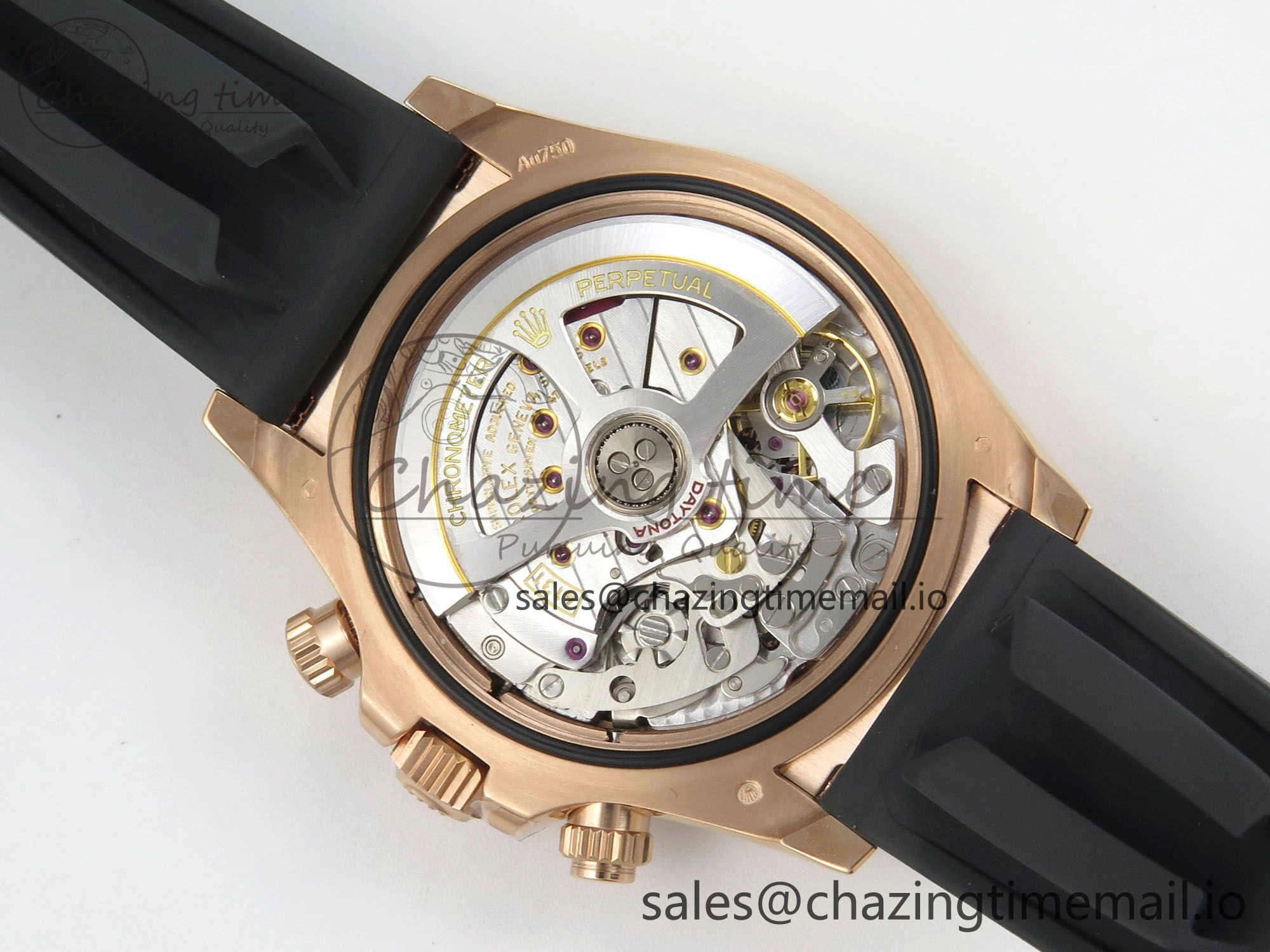Daytona 126515 VSF 1:1 Best Edition Black RG Dial on Oysterflex Strap VS4131 V2 (Weighted)