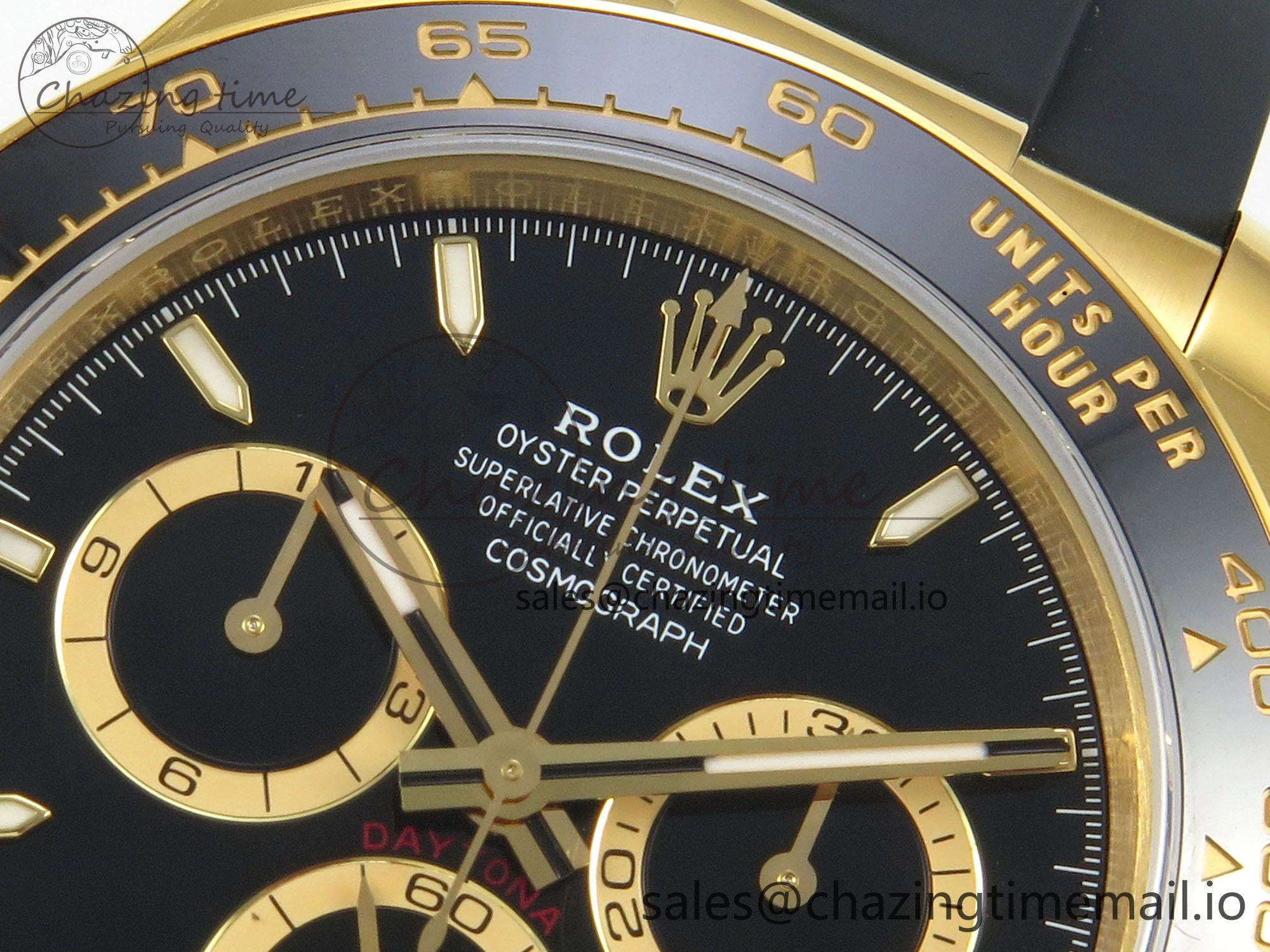 Daytona 126515 VSF 1:1 Best Edition Black RG Dial on Oysterflex Strap VS4131 V2 (Weighted)
