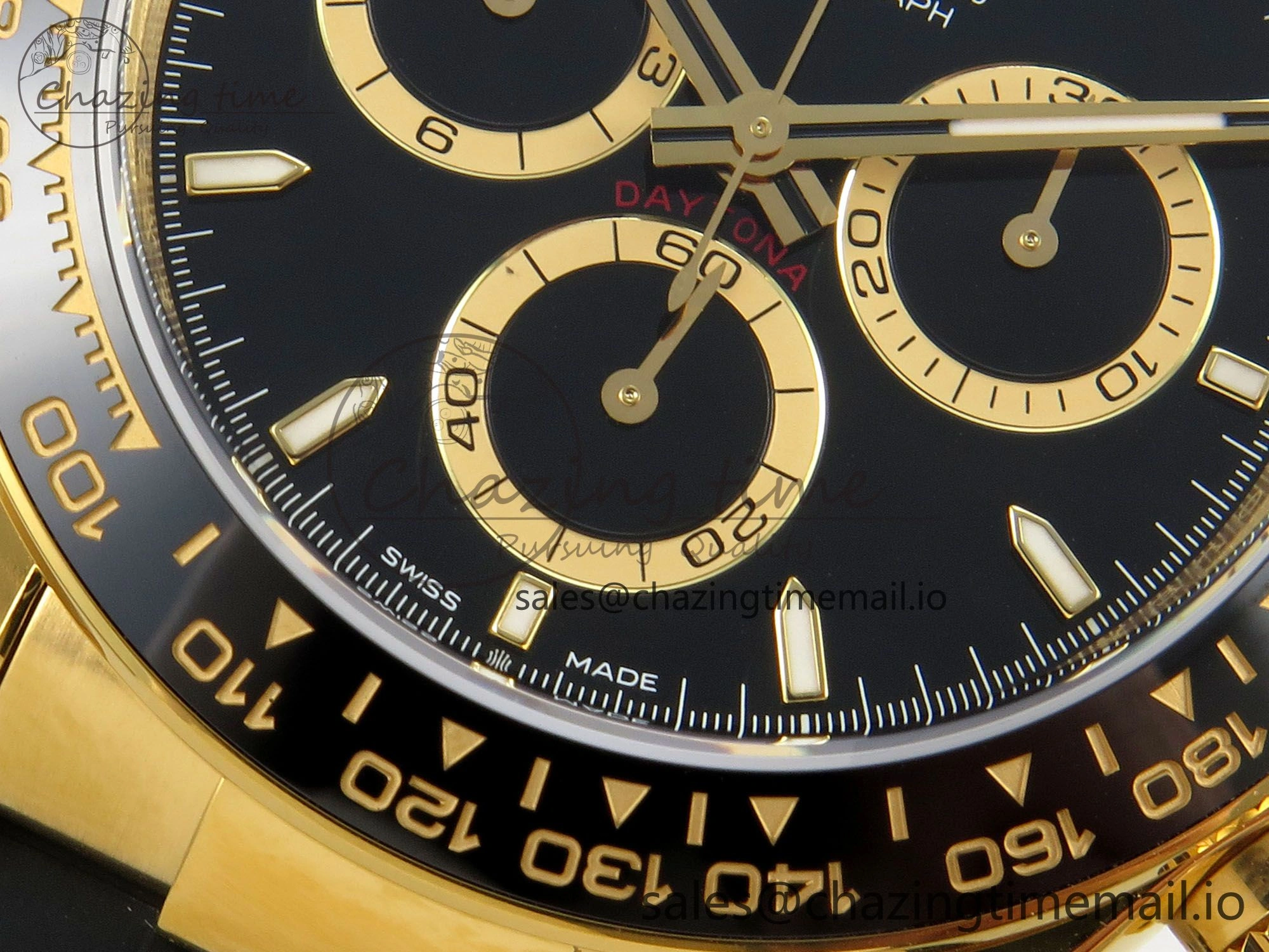 Daytona 126515 VSF 1:1 Best Edition Black RG Dial on Oysterflex Strap VS4131 V2 (Weighted)