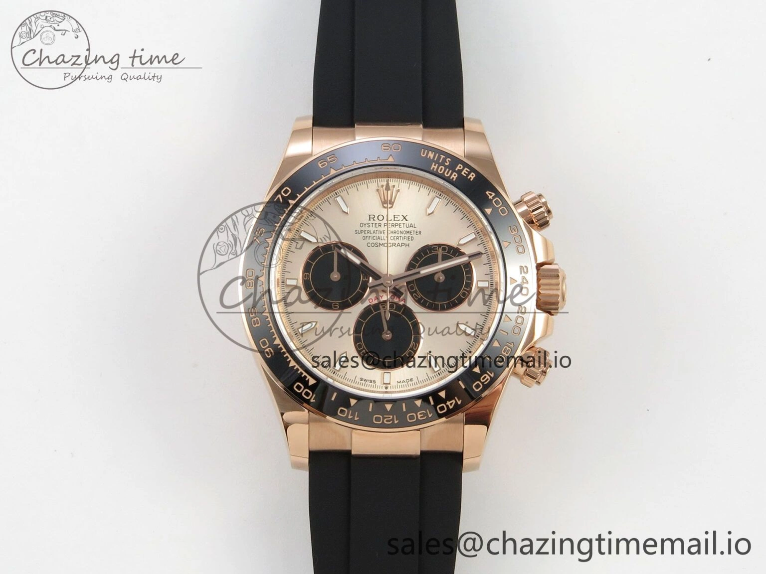 Daytona 126515LN THBF 1:1 Best Edition RG Black Dial on Oysterflex Strap SH4131