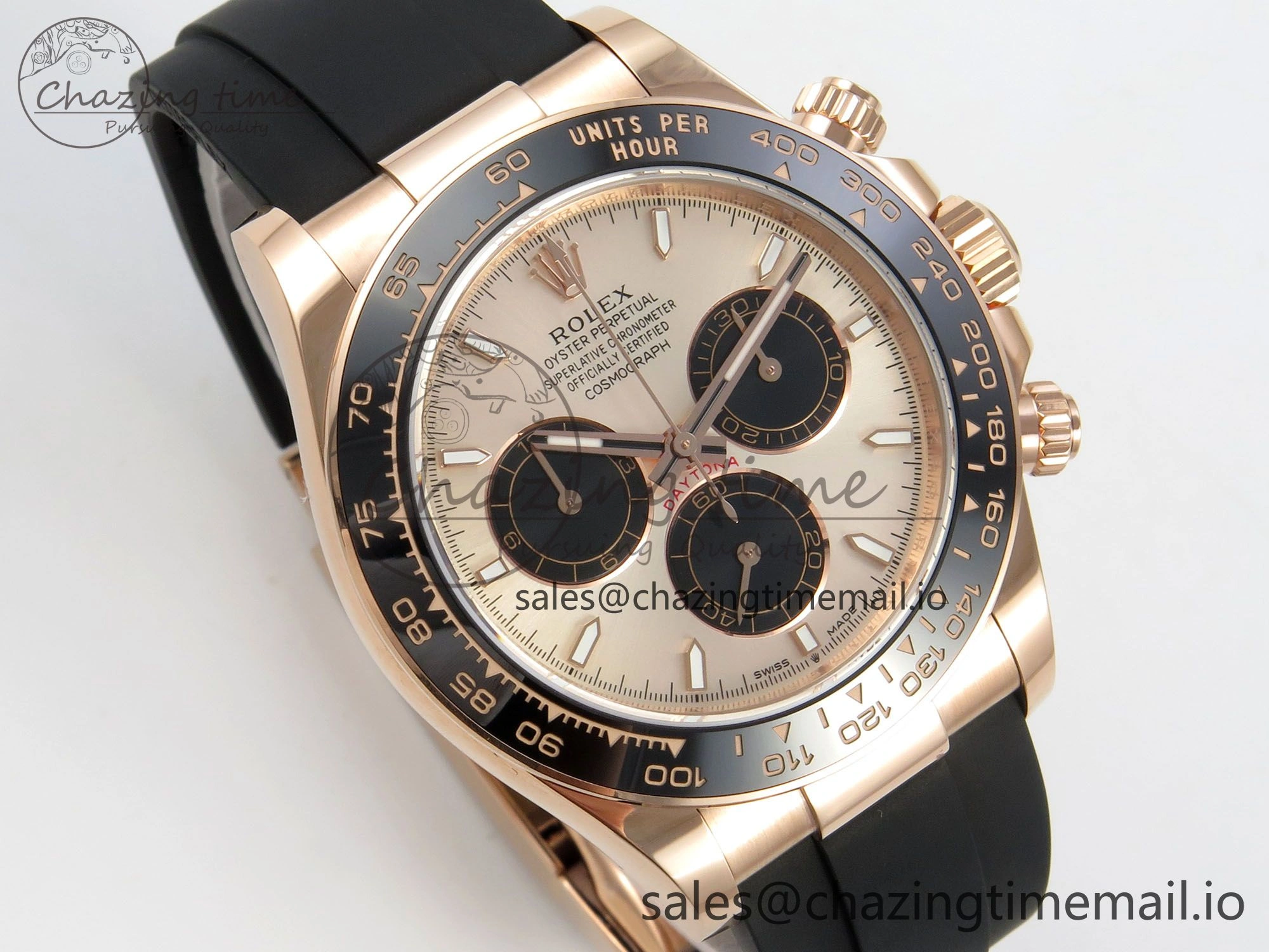 Daytona 126515LN THBF 1:1 Best Edition RG Black Dial on Oysterflex Strap SH4131