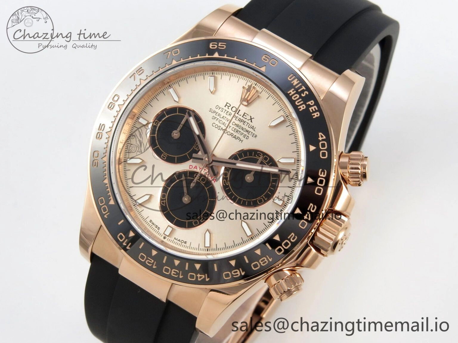 Daytona 126515LN THBF 1:1 Best Edition RG Black Dial on Oysterflex Strap SH4131