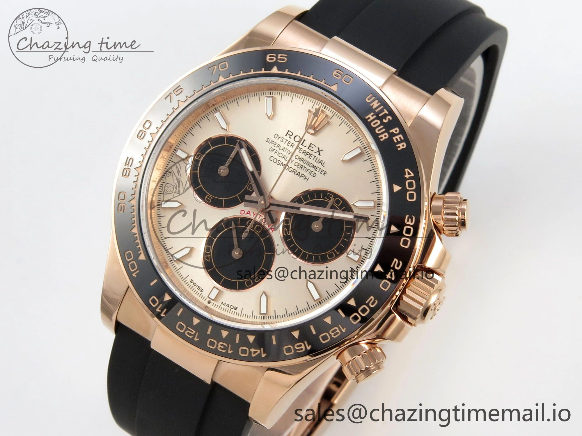Daytona 126515LN THBF 1:1 Best Edition RG Black Dial on Oysterflex Strap SH4131