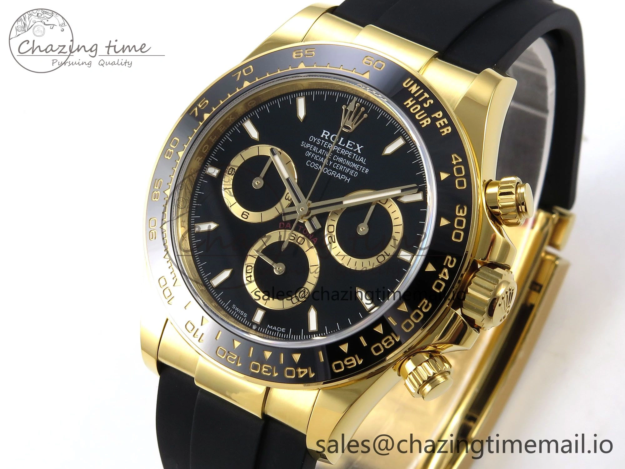 Daytona 126518 APSF 1:1 Best Edition Black Dial on Oysterflex Strap SH4131 (Gain Weight)