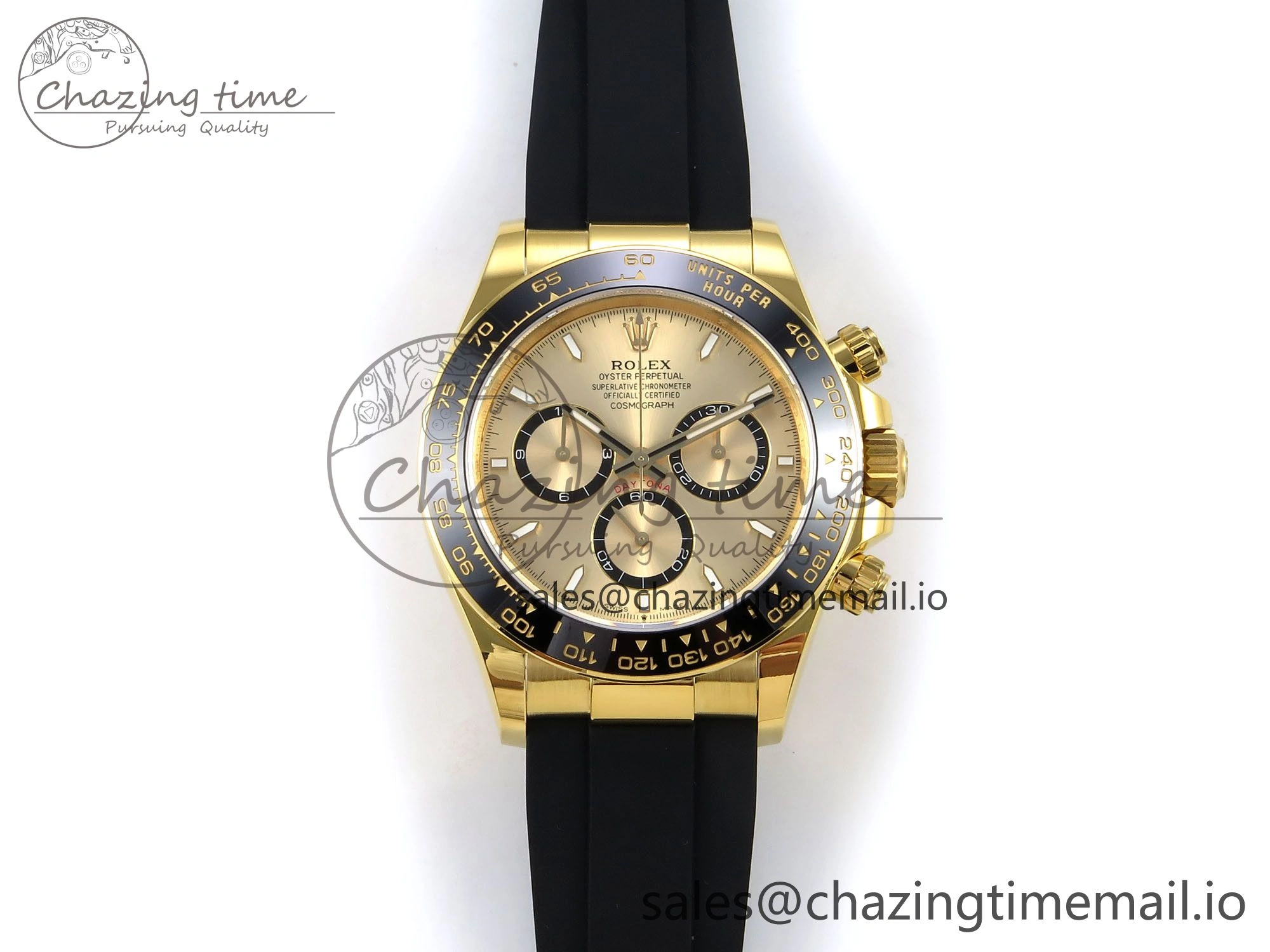 Daytona 126518 APSF 1:1 Best Edition YG Dial on Oysterflex Strap SH4131 (Gain Weight)