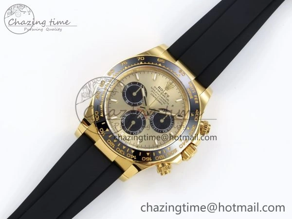 Daytona 126518 Clean YG 1:1 Best Edition YG Dial on Oysterflex Rubber Strap DD4131