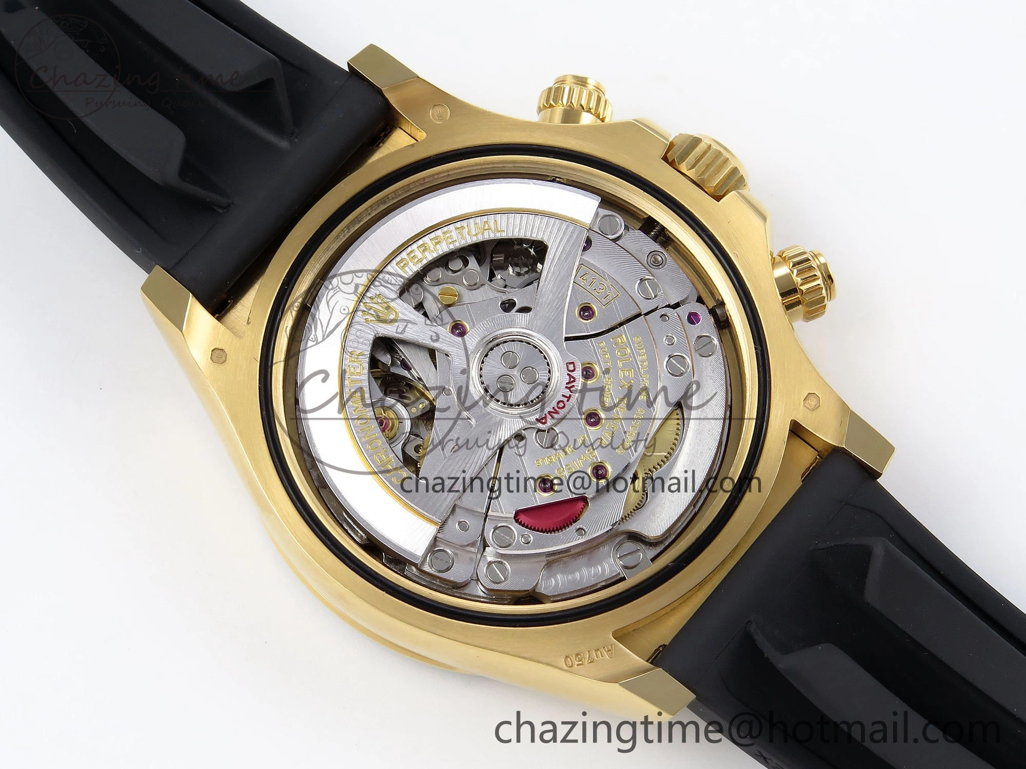 Daytona 126518 Clean YG 1:1 Best Edition YG Dial on Oysterflex Rubber Strap SH4131