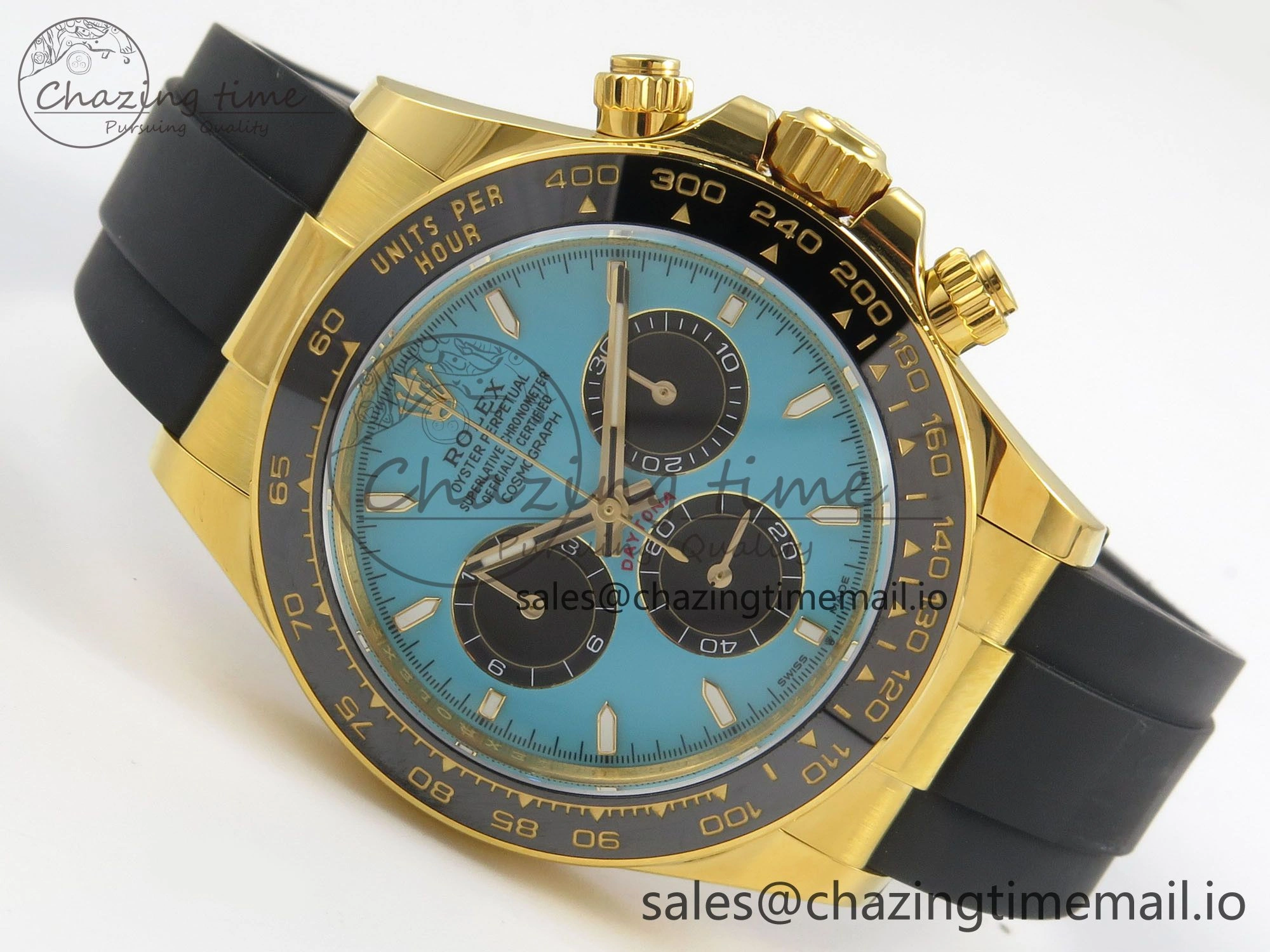 Daytona 126518 Gain Weight APSF 1:1 Best Edition Tiffany Turquoise Blue Dial Sticks Markers on Oysterflex Strap SH4131