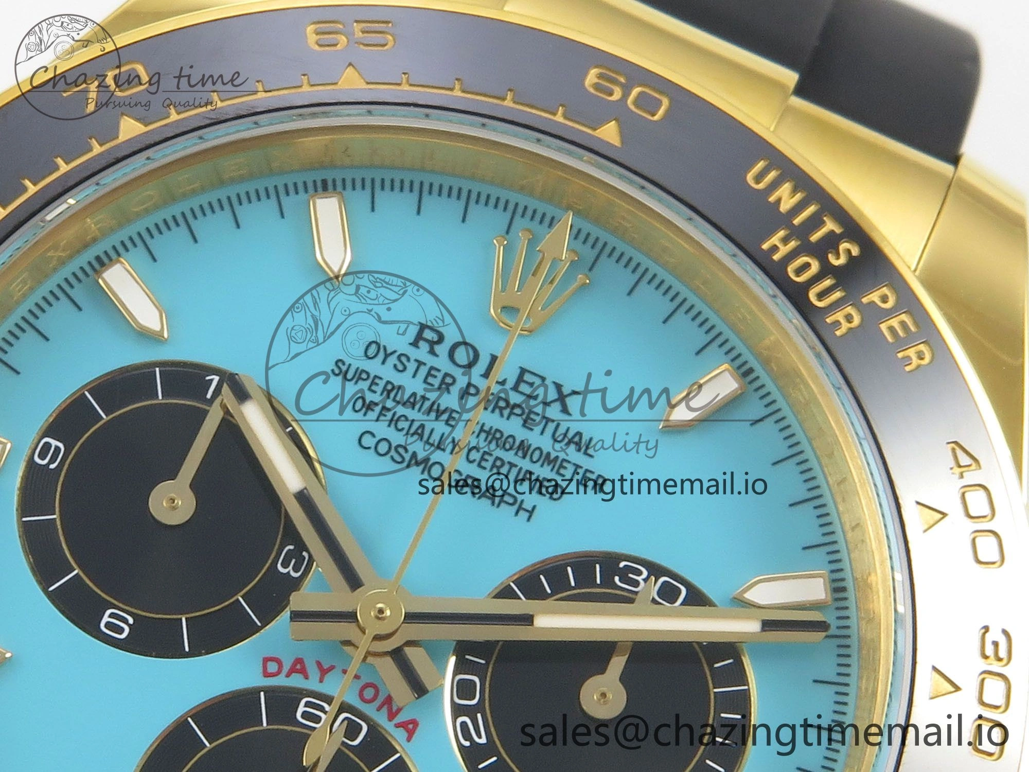 Daytona 126518 Gain Weight APSF 1:1 Best Edition Tiffany Turquoise Blue Dial Sticks Markers on Oysterflex Strap SH4131