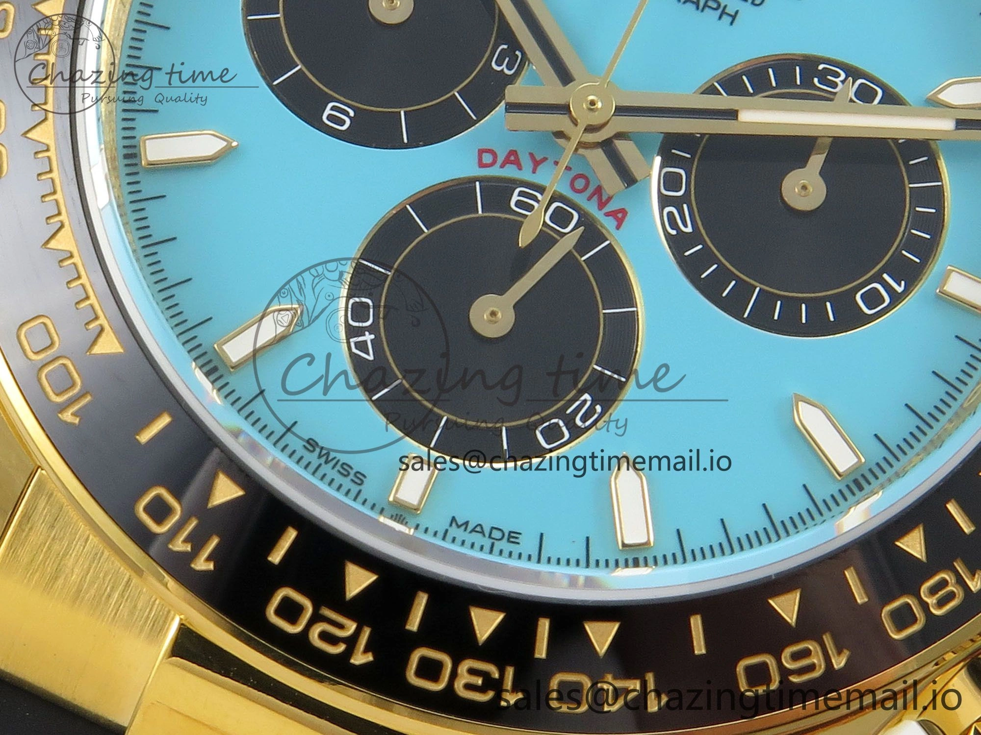Daytona 126518 Gain Weight APSF 1:1 Best Edition Tiffany Turquoise Blue Dial Sticks Markers on Oysterflex Strap SH4131