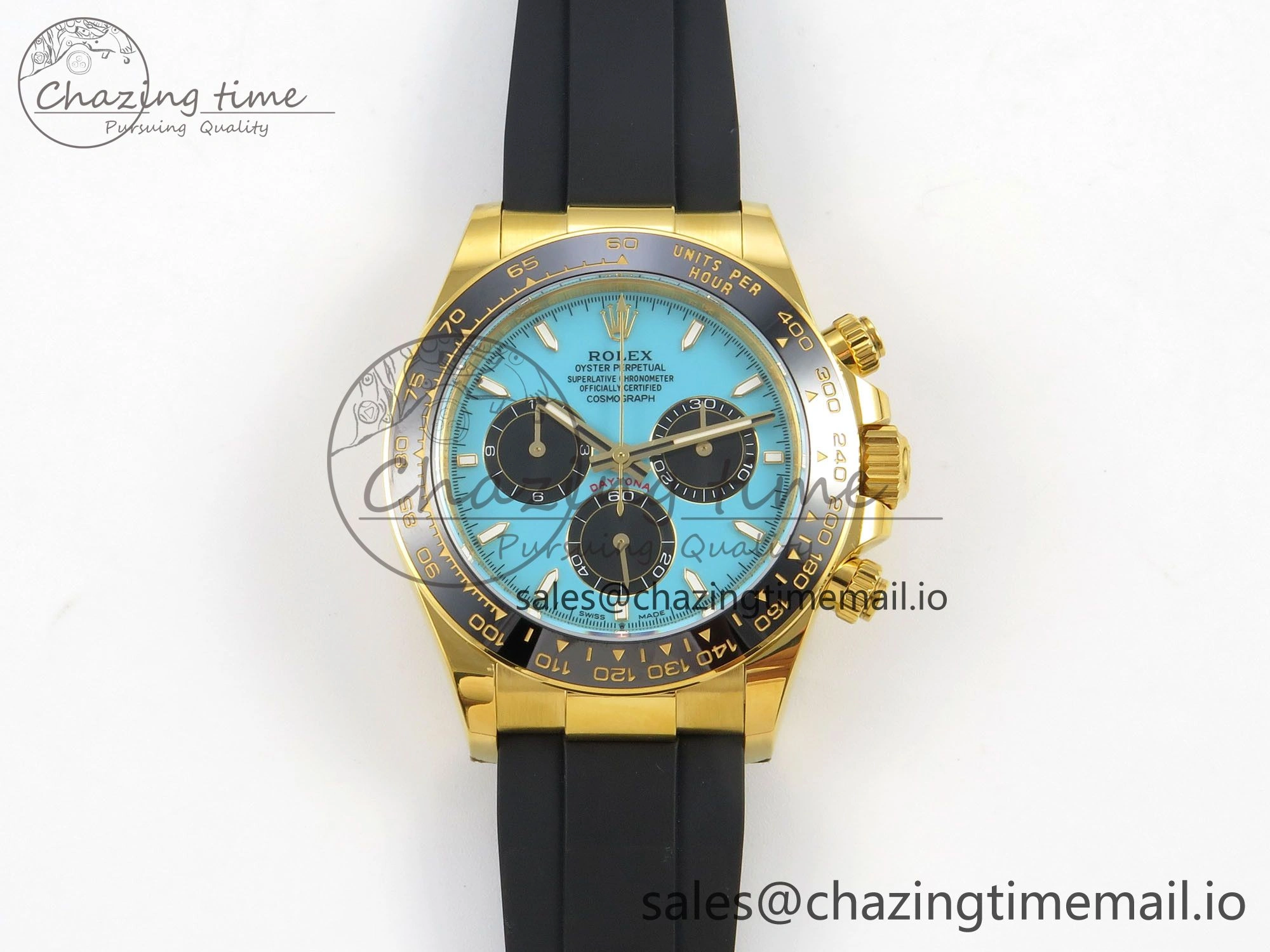 Daytona 126518 Gain Weight APSF 1:1 Best Edition Tiffany Turquoise Blue Dial Sticks Markers on Oysterflex Strap SH4131