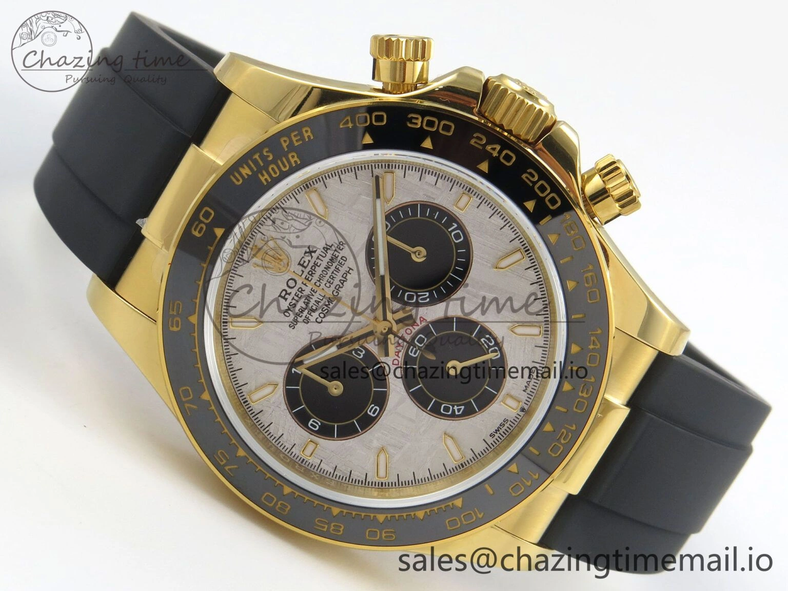 Daytona 126518 Gain Weight SWF 1:1 Best Edition Meteorite Dial Stick Markers on Oysterflex Strap SH4131