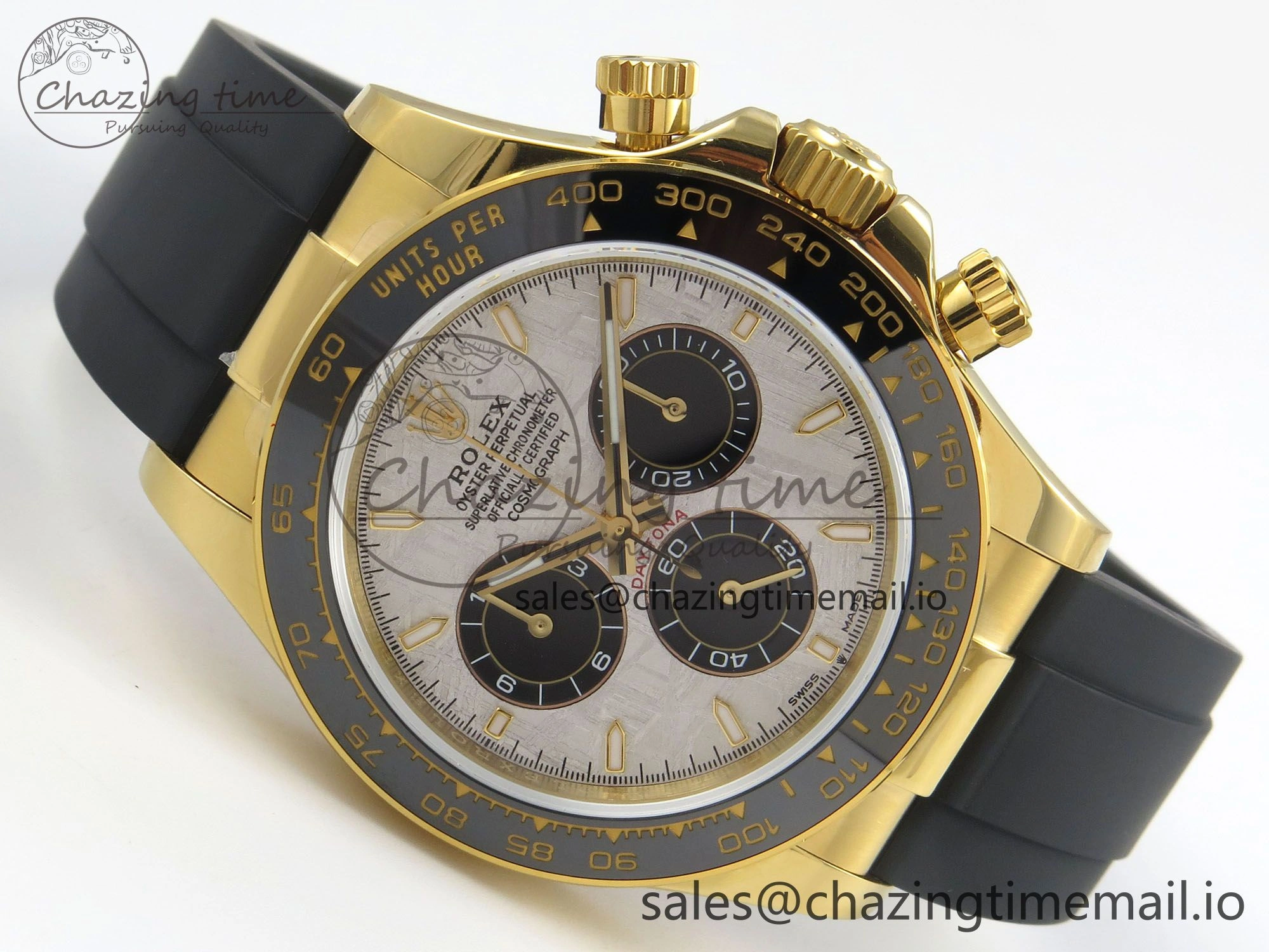 Daytona 126518 Gain Weight SWF 1:1 Best Edition Meteorite Dial Stick Markers on Oysterflex Strap SH4131