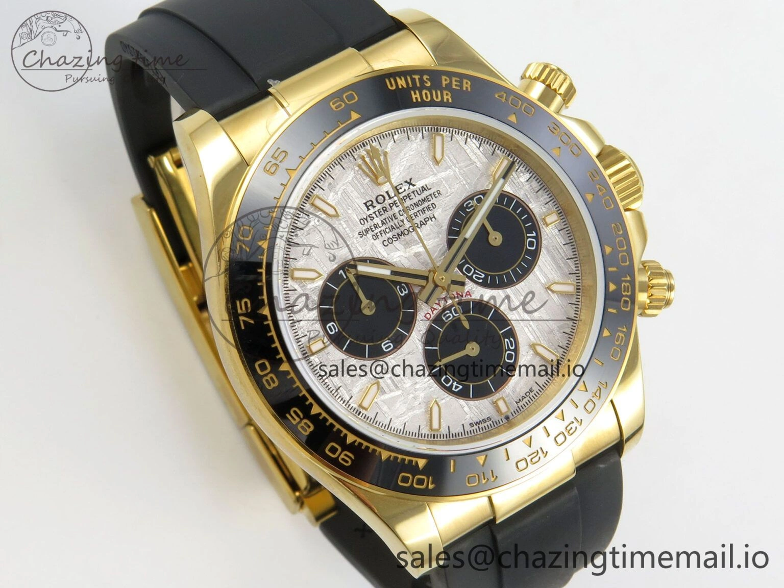 Daytona 126518 Gain Weight SWF 1:1 Best Edition Meteorite Dial Stick Markers on Oysterflex Strap SH4131