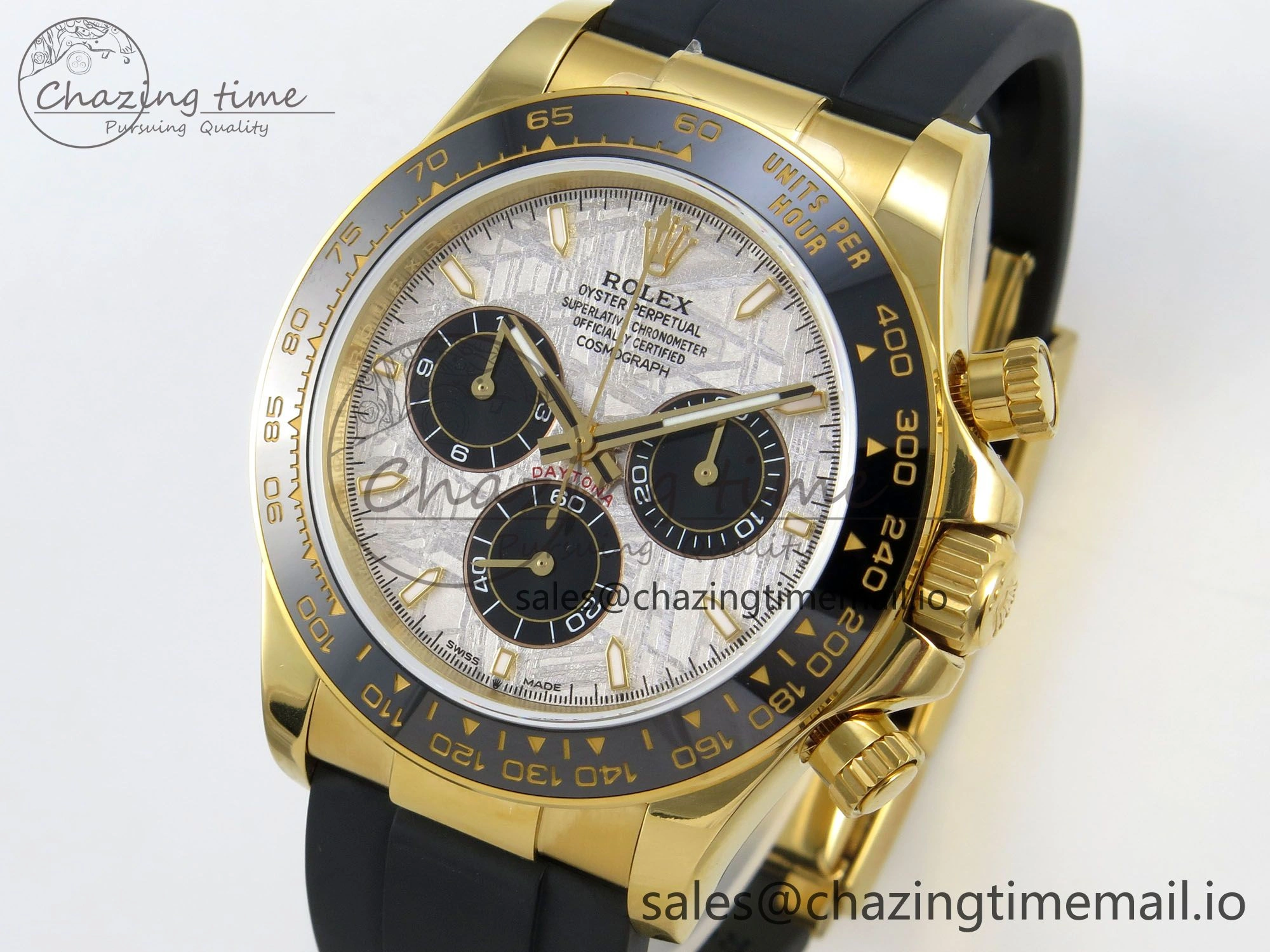 Daytona 126518 Gain Weight SWF 1:1 Best Edition Meteorite Dial Stick Markers on Oysterflex Strap SH4131