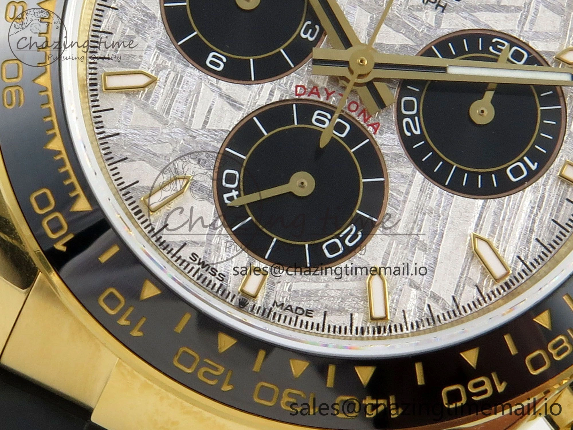 Daytona 126518 Gain Weight SWF 1:1 Best Edition Meteorite Dial Stick Markers on Oysterflex Strap SH4131