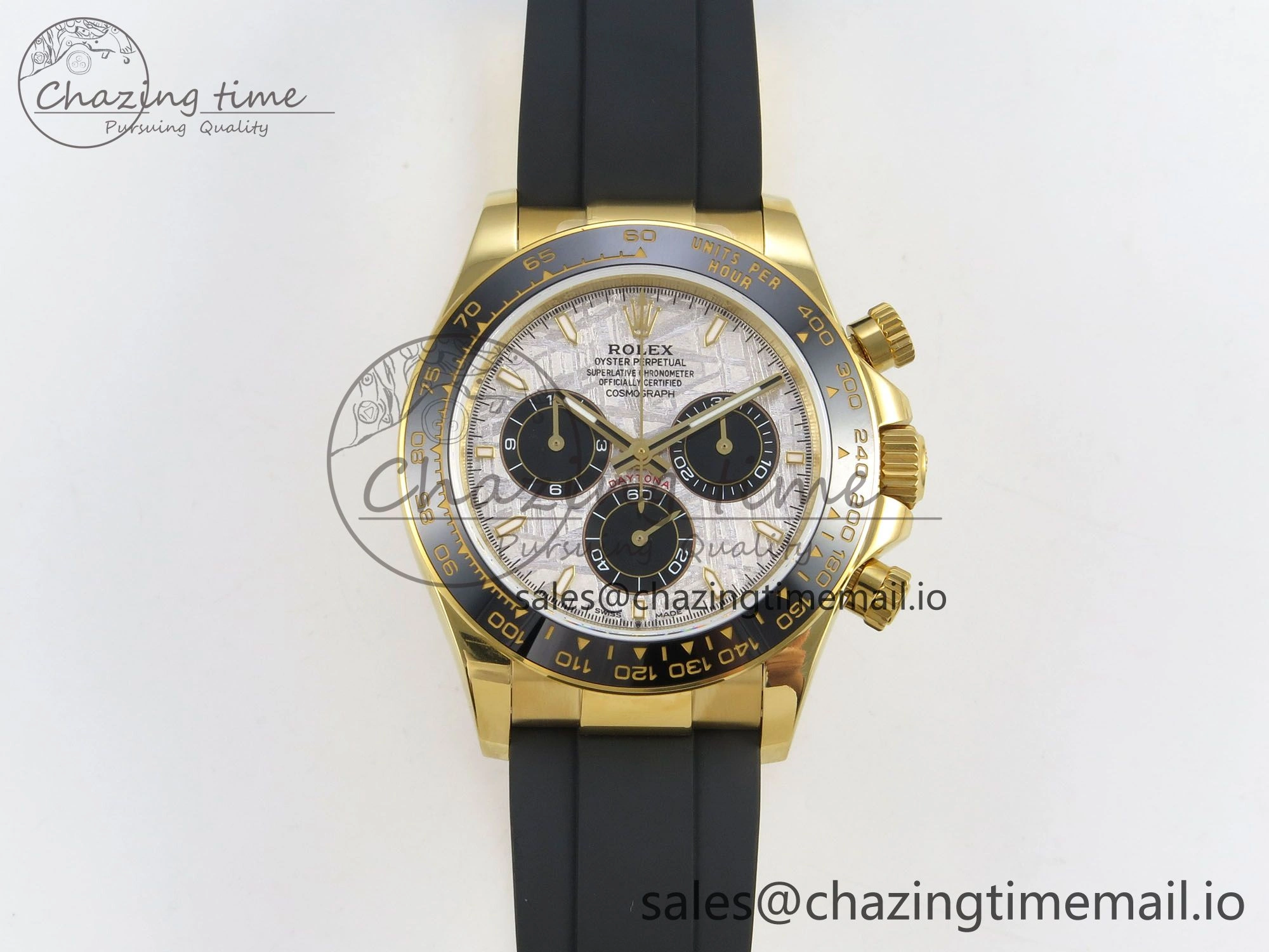 Daytona 126518 Gain Weight SWF 1:1 Best Edition Meteorite Dial Stick Markers on Oysterflex Strap SH4131