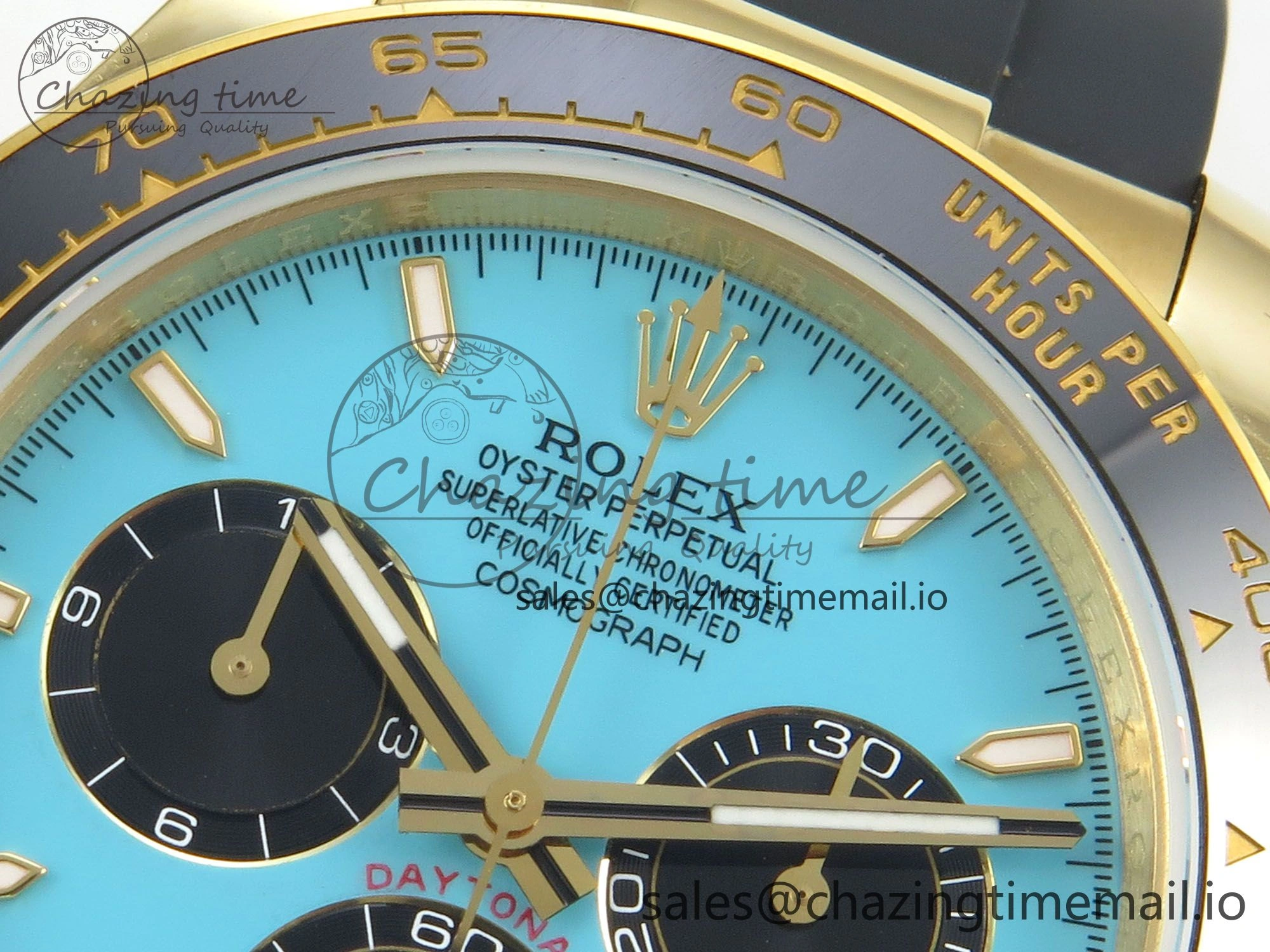 Daytona 126518 Gain Weight SWF 1:1 Best Edition Tiffany Turquoise Blue Dial Sticks Markers on Oysterflex Strap SH4131