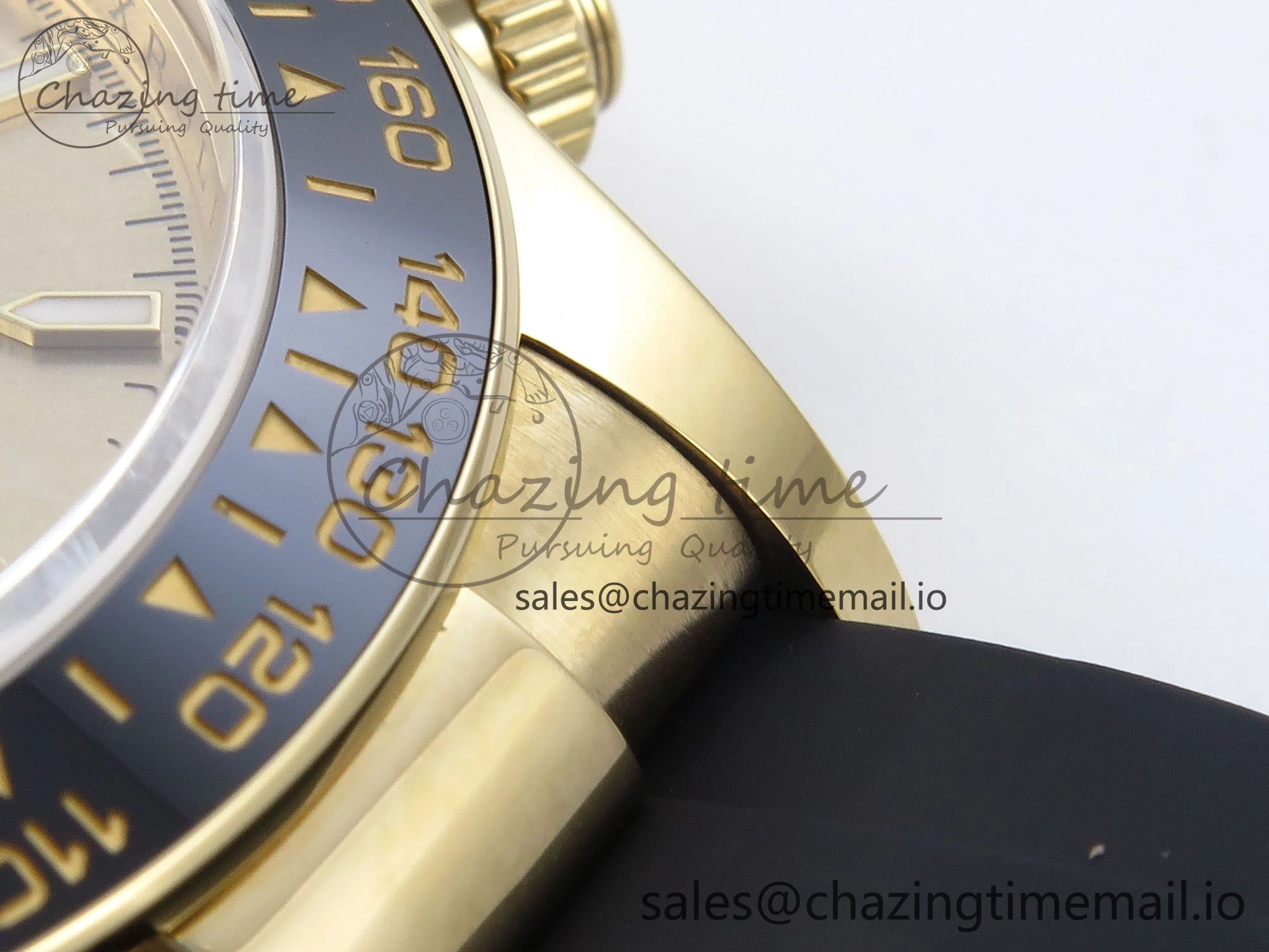 Daytona 126518 LN QF+ 1:1 Best Edition 904L Steel YG Dial on Black Rubber Strap SH4131
