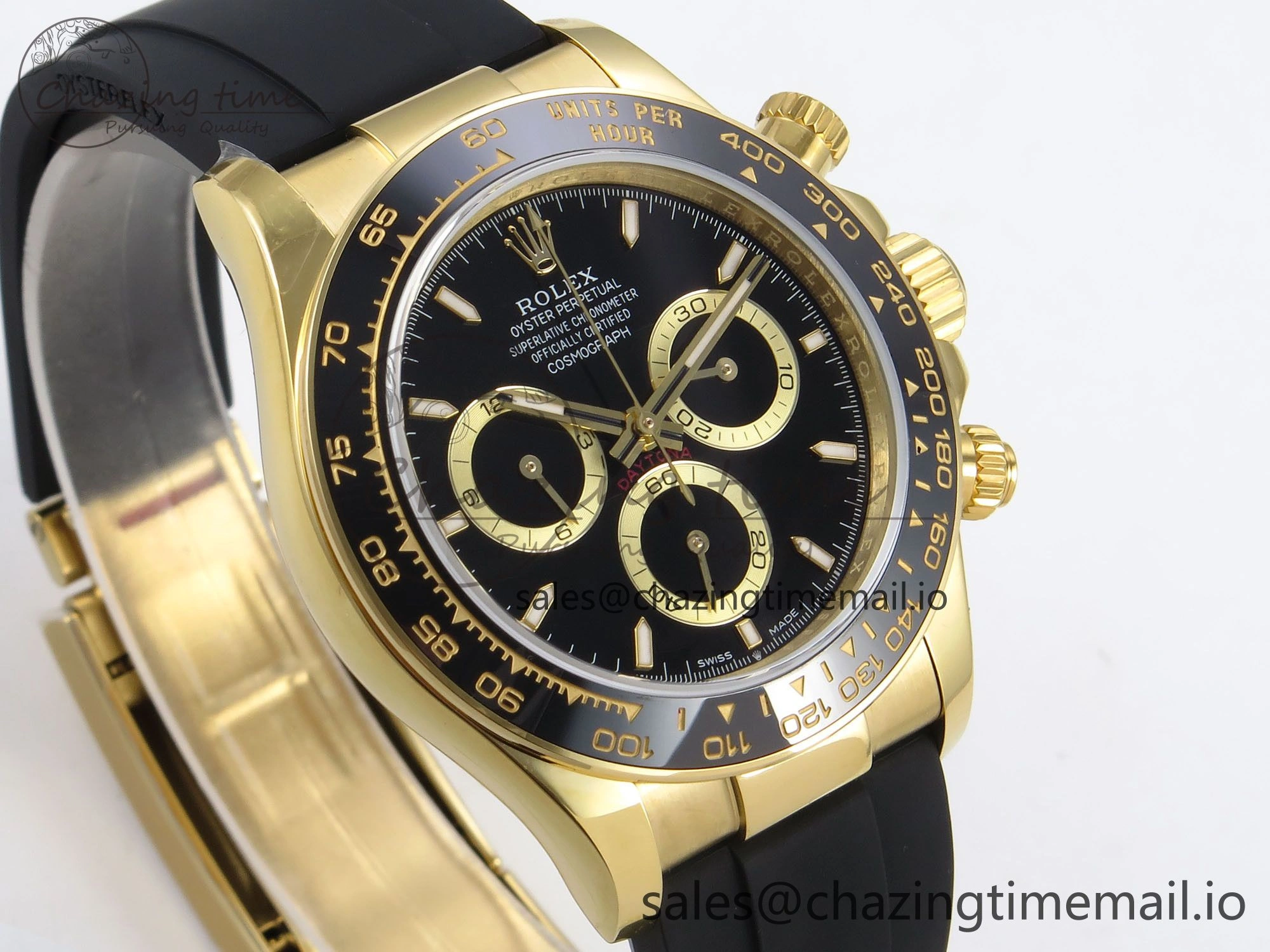 Daytona 126518 QF 1:1 Best Edition Black Dial on Oysterflex Strap SH4131 V6（Gain Weight）