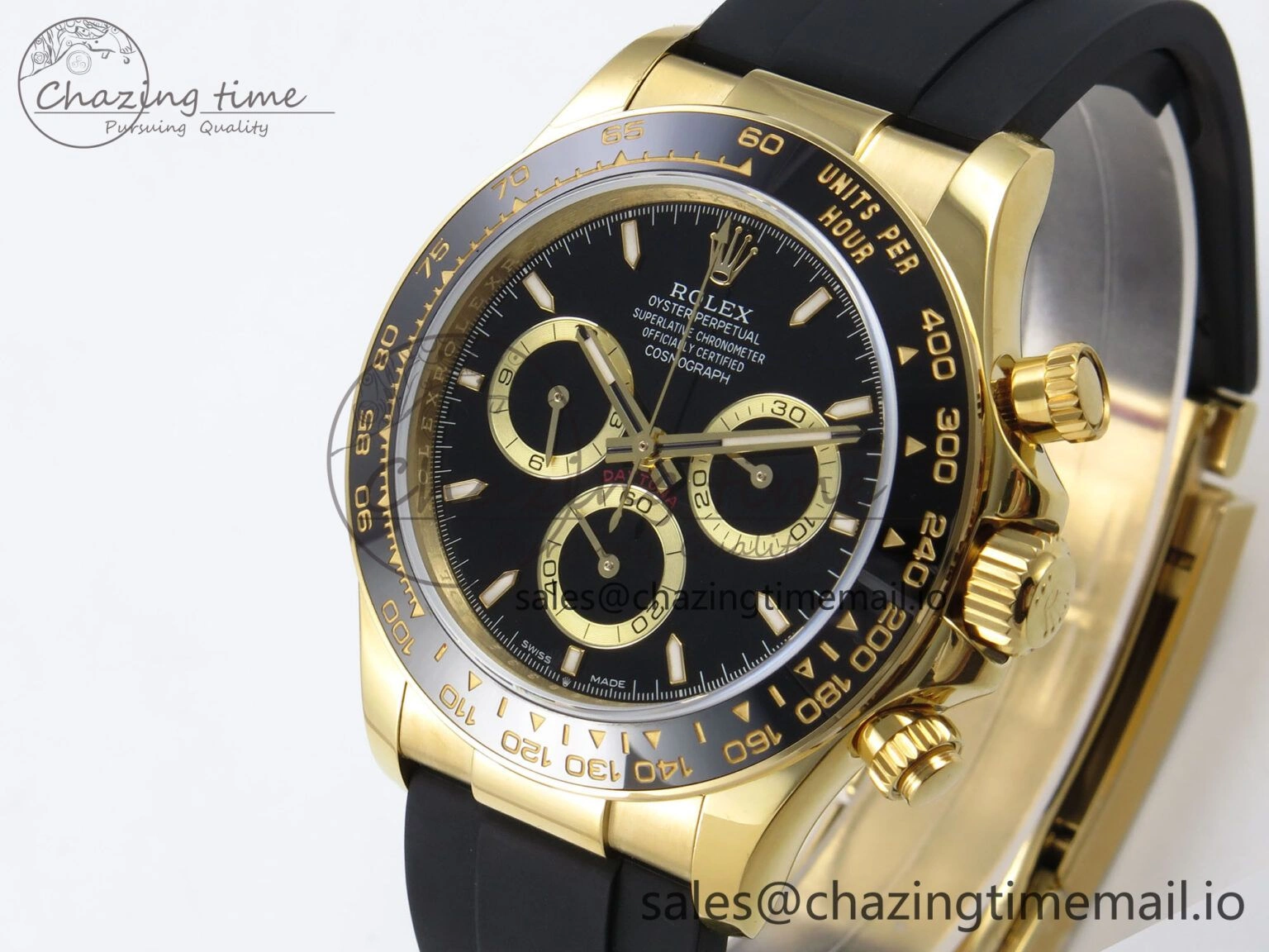 Daytona 126518 QF 1:1 Best Edition Black Dial on Oysterflex Strap SH4131 V6（Gain Weight）