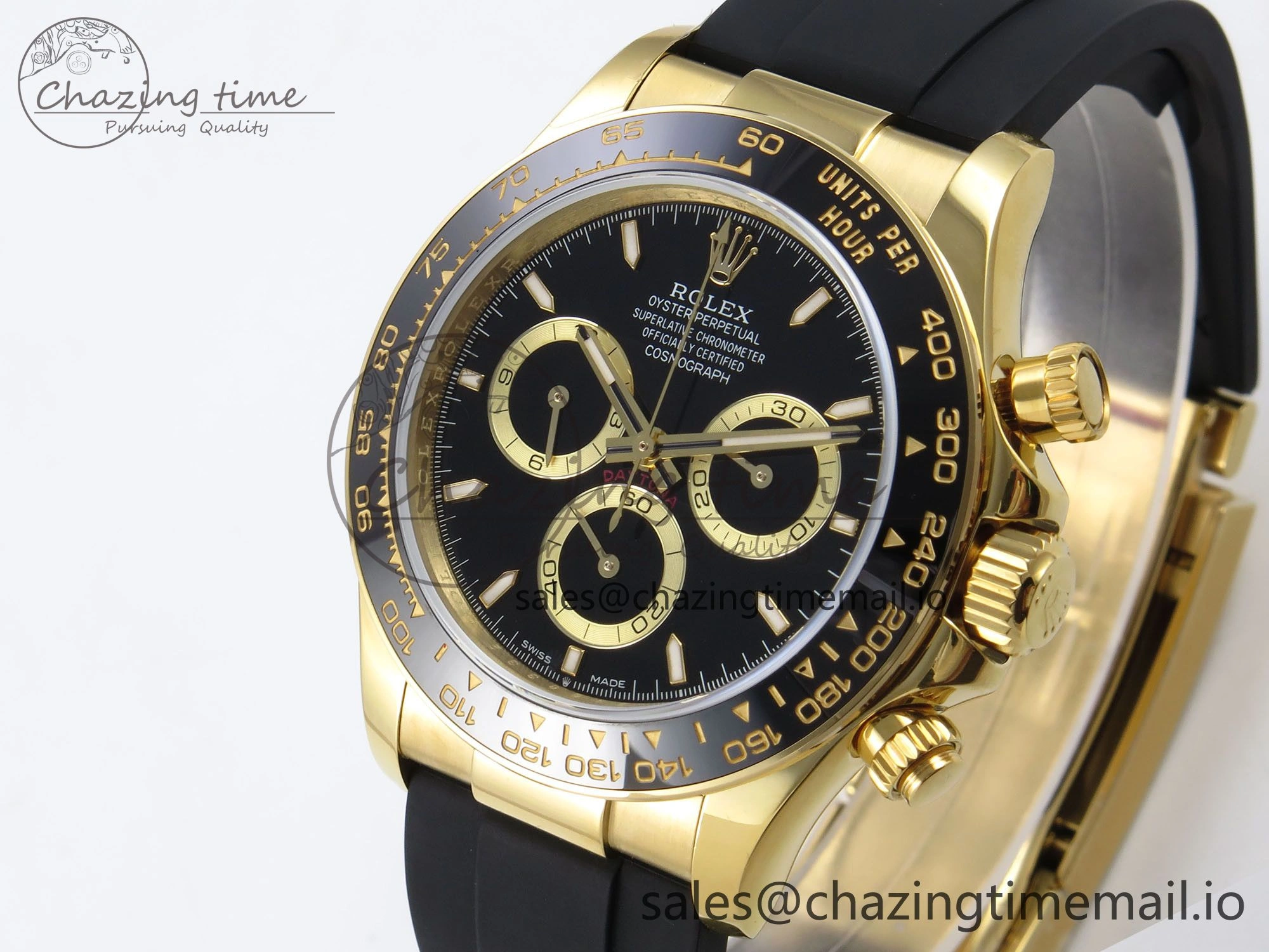 Daytona 126518 QF 1:1 Best Edition Black Dial on Oysterflex Strap SH4131 V6（Gain Weight）