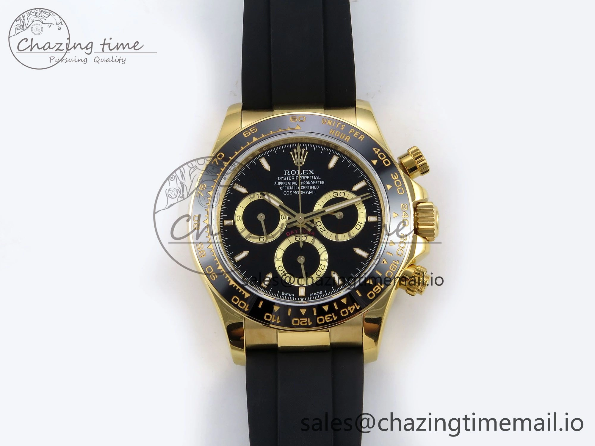 Daytona 126518 QF 1:1 Best Edition Black Dial on Oysterflex Strap SH4131 V6（Gain Weight）