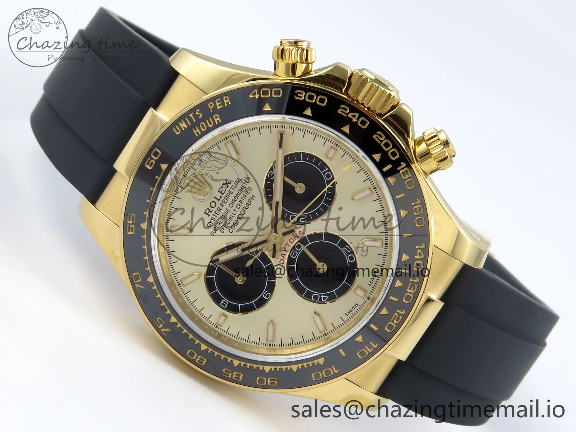 Daytona 126518 QF 1:1 Best Edition Black YG Dial on Oysterflex Strap QF4131 V10