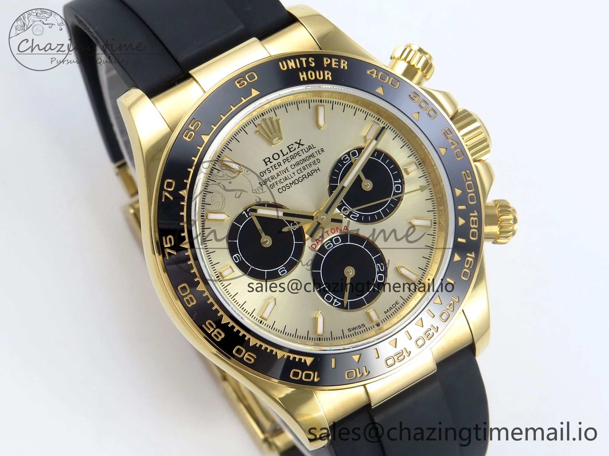 Daytona 126518 QF 1:1 Best Edition Black YG Dial on Oysterflex Strap QF4131 V10