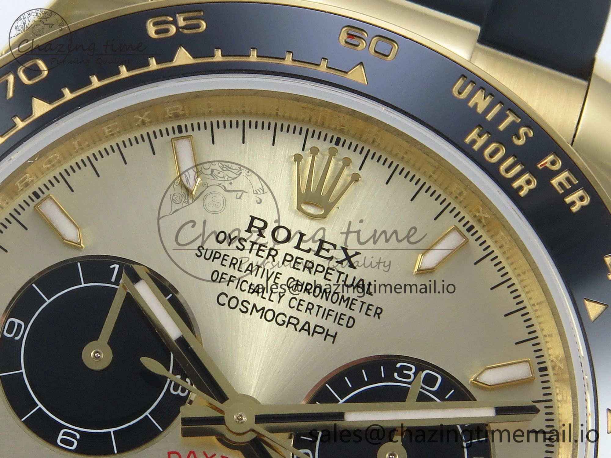 Daytona 126518 QF 1:1 Best Edition Black YG Dial on Oysterflex Strap QF4131 V10