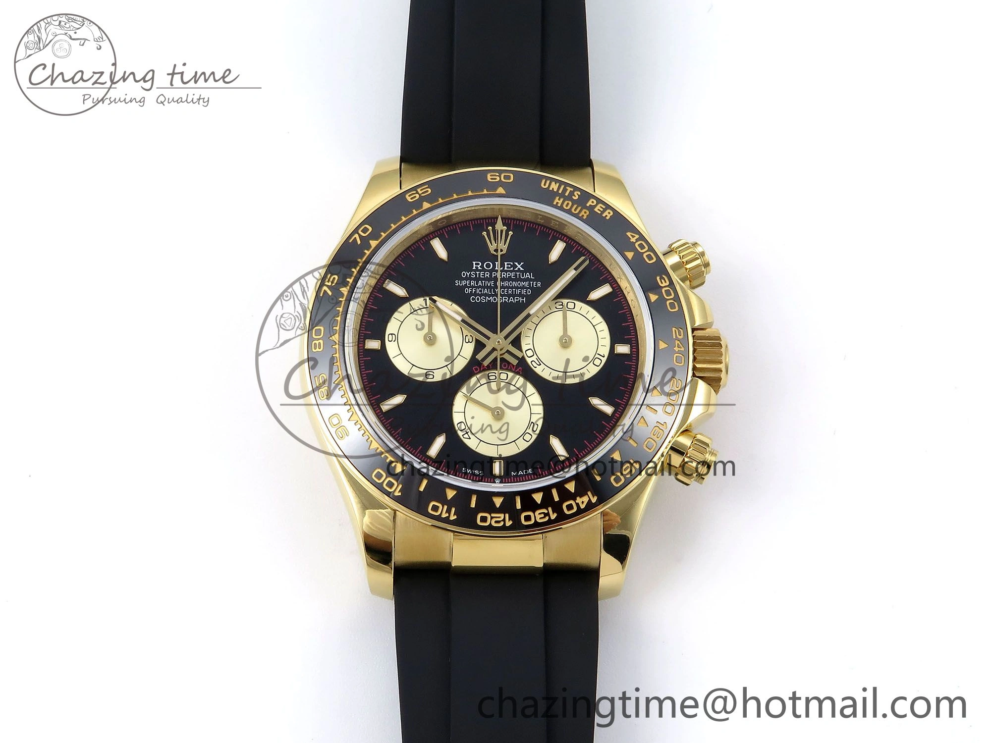 Daytona 126518 QF 1:1 Best Edition Black YG Dial on Oysterflex Strap SH4131 V5