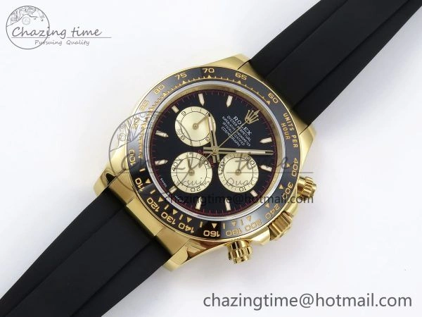 Daytona 126518 QF 1:1 Best Edition Black YG Dial on Oysterflex Strap SH4131 V5