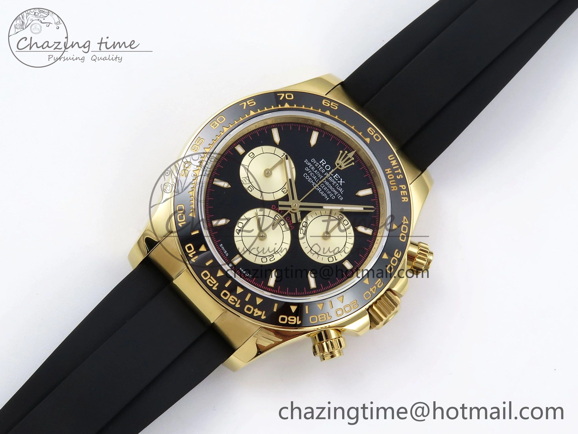 Daytona 126518 QF 1:1 Best Edition Black YG Dial on Oysterflex Strap SH4131 V5